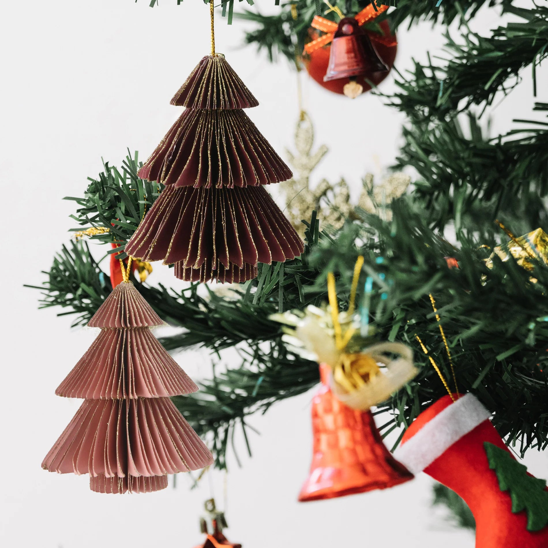 Calista - Decorazioni in carta per Albero di Natale in 2 colori