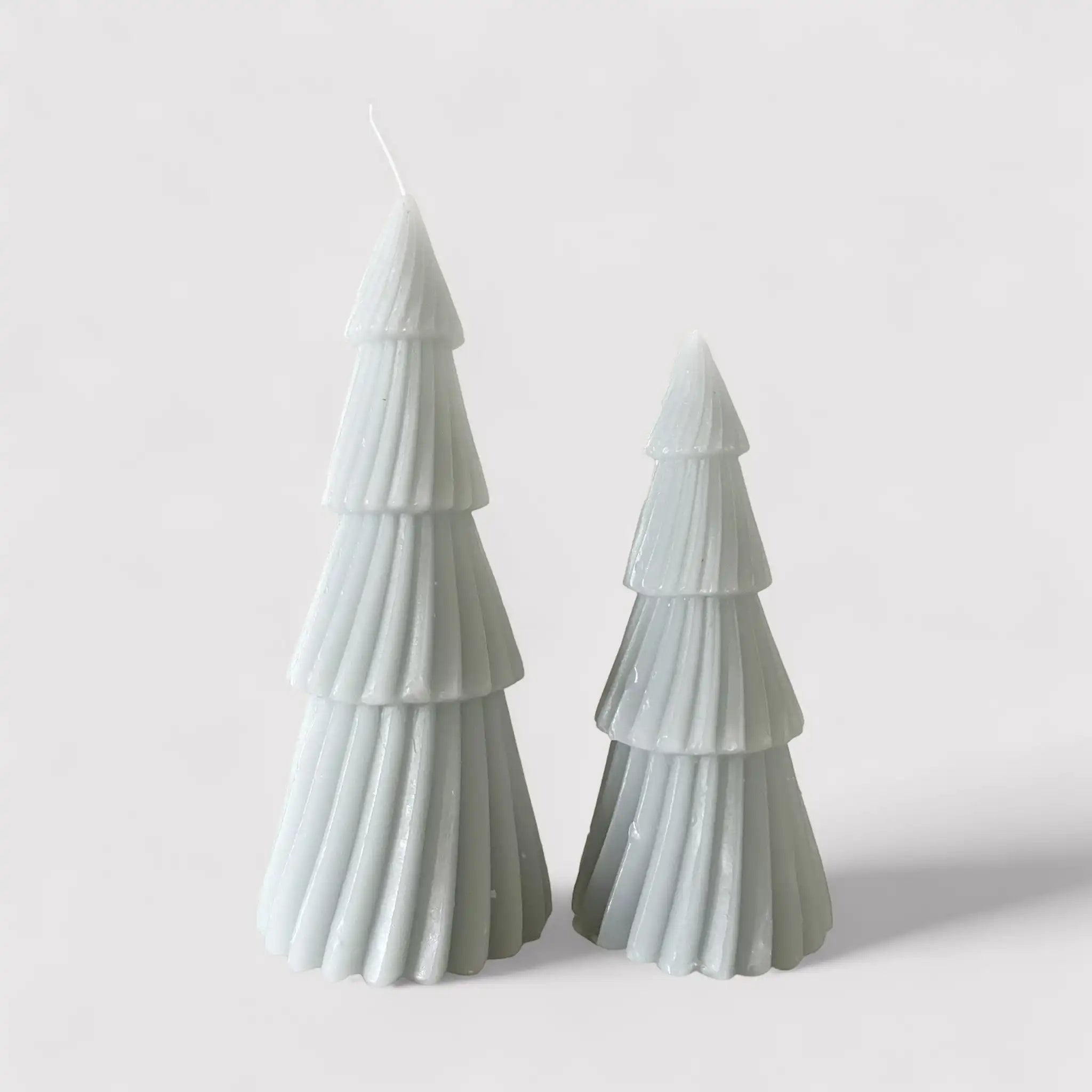 Alnus - Candele decorative grigie a tema Natale