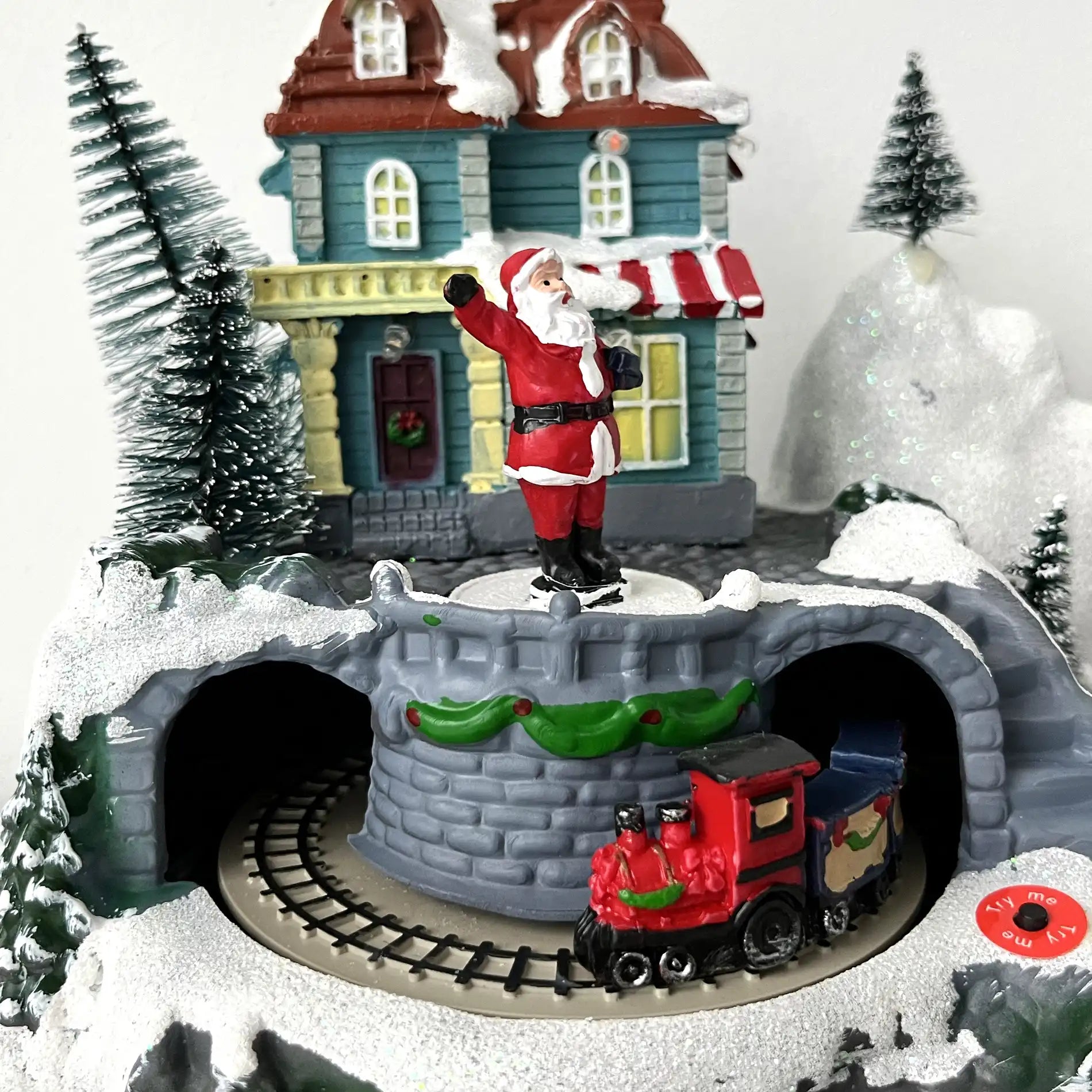 Juglans - Scena di Natale con luci e movimento