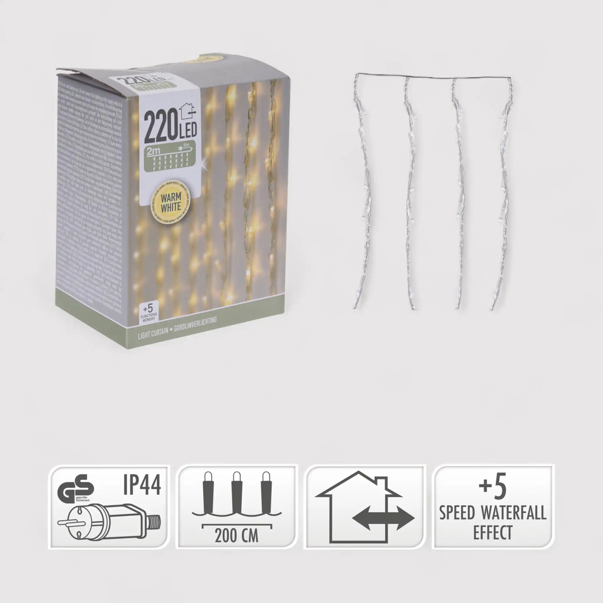 Hydrangea - Tenda di luci a led per casa o esterno