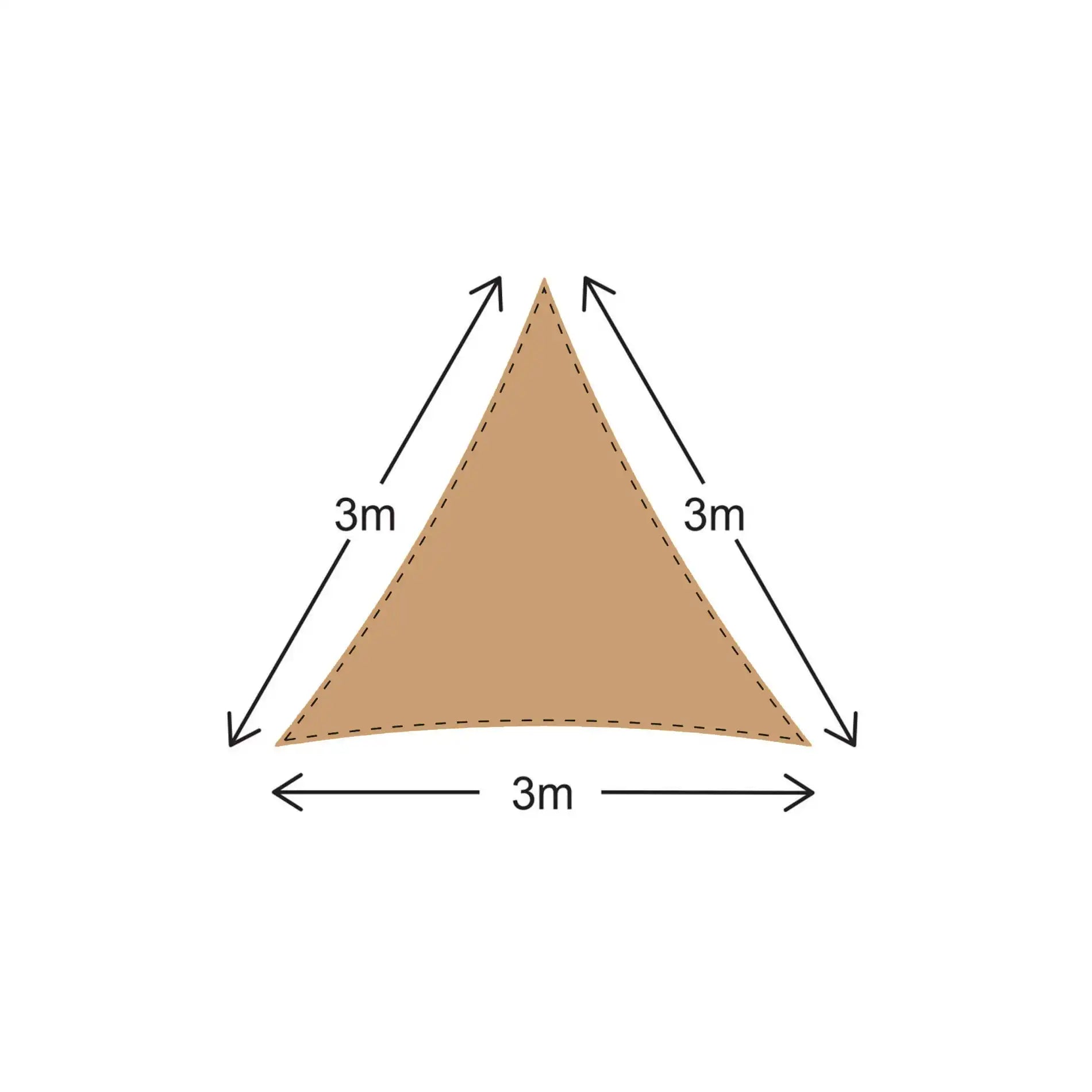 Rhus - Vela ombreggiante impermeabile 3x3x3
