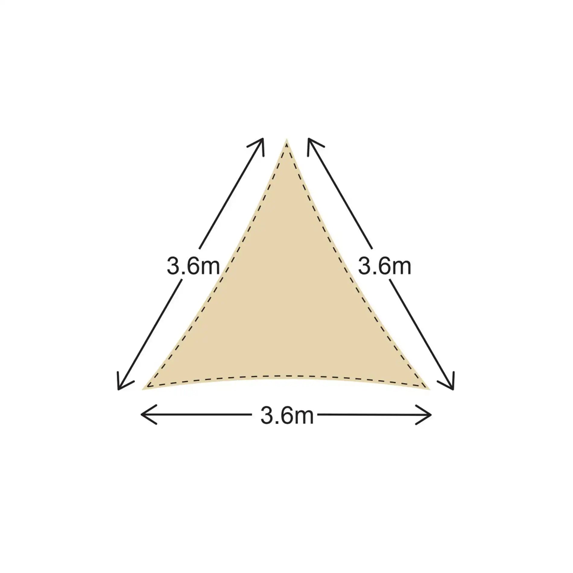 Gulab - Tenda da sole impermeabile 3,6x3,6x3,6 mt
