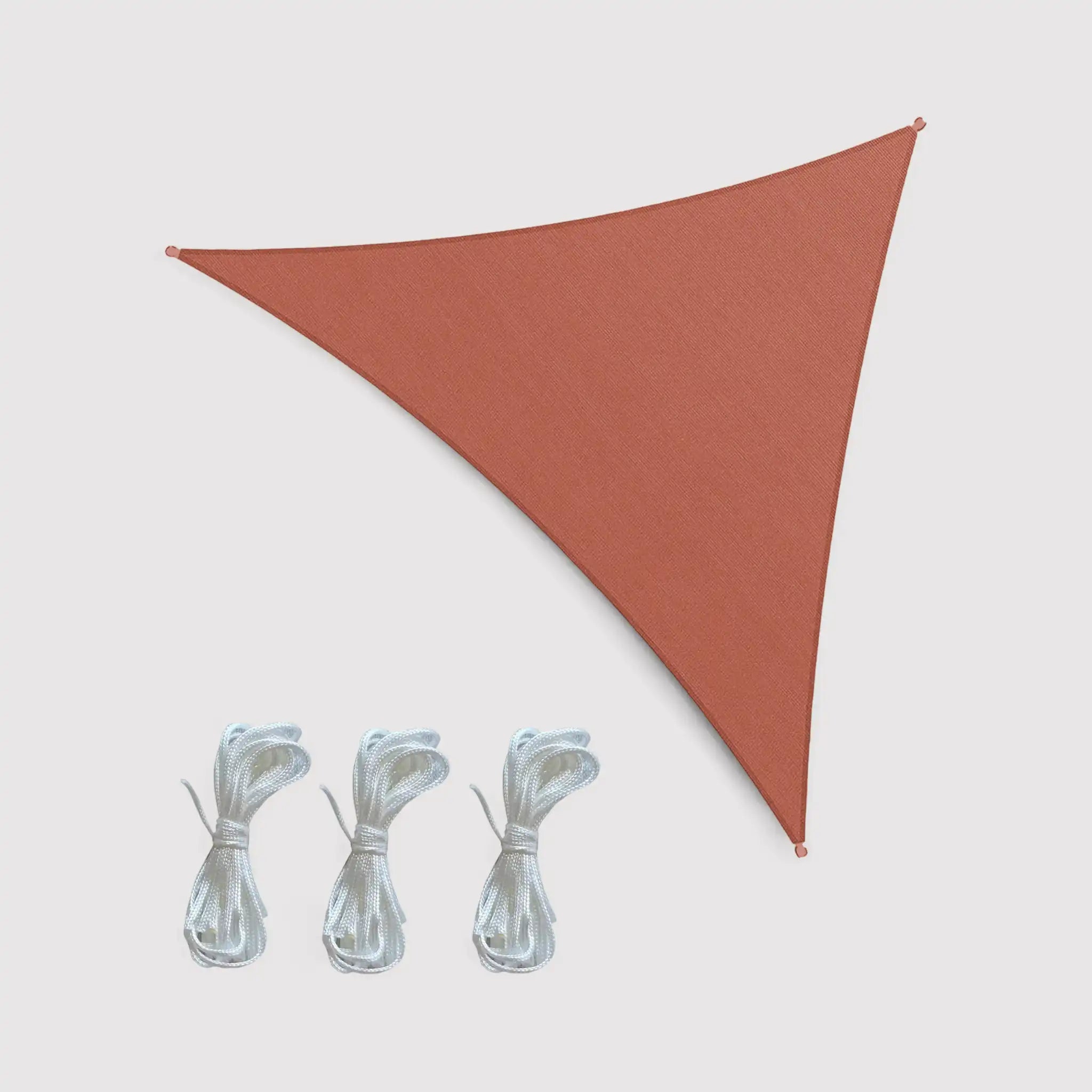 Nanten - Tenda a vela rossa impermeabile 3,6x3,6x3,6 mt