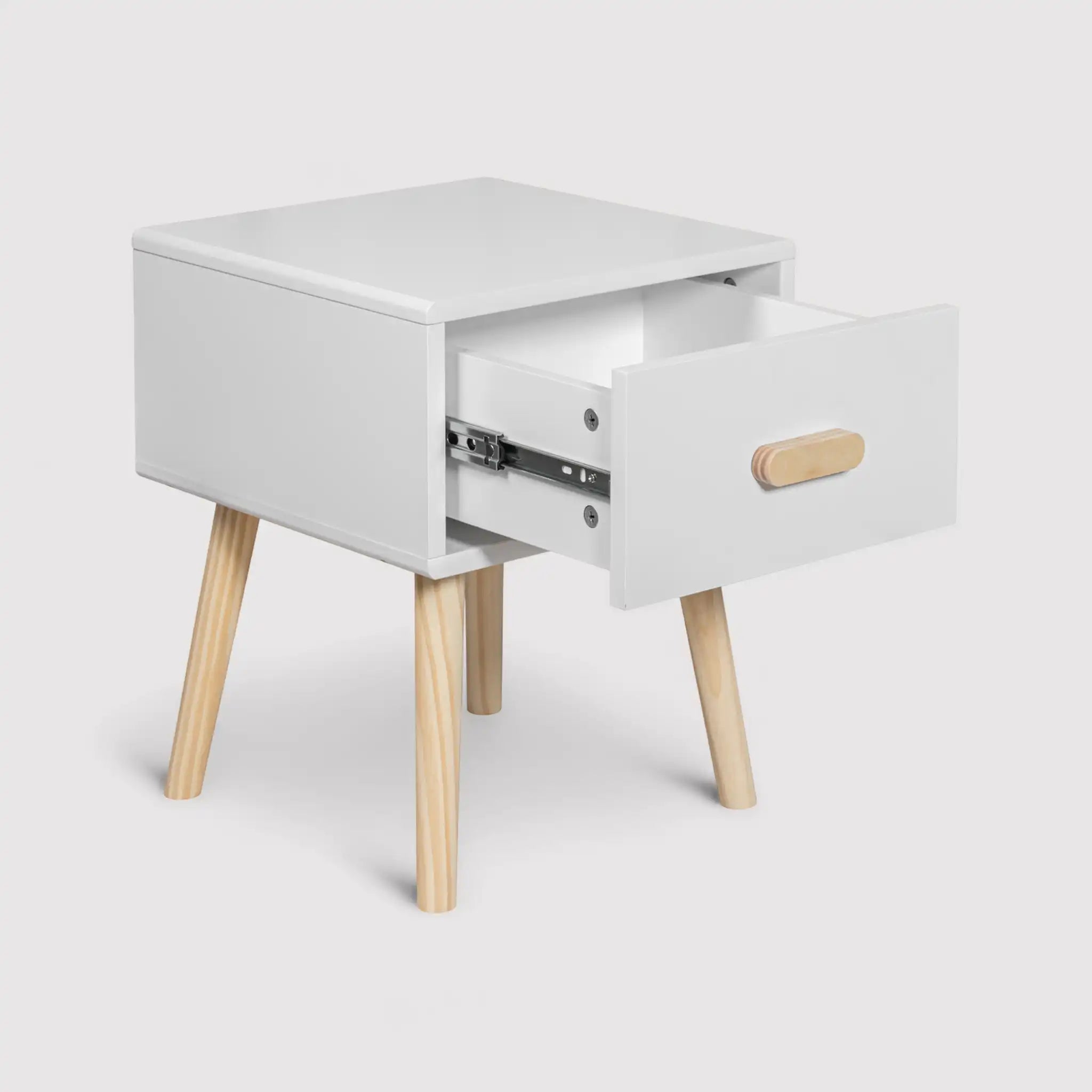 Cassia - Comodino per cameretta montessoriana con 1 cassetto