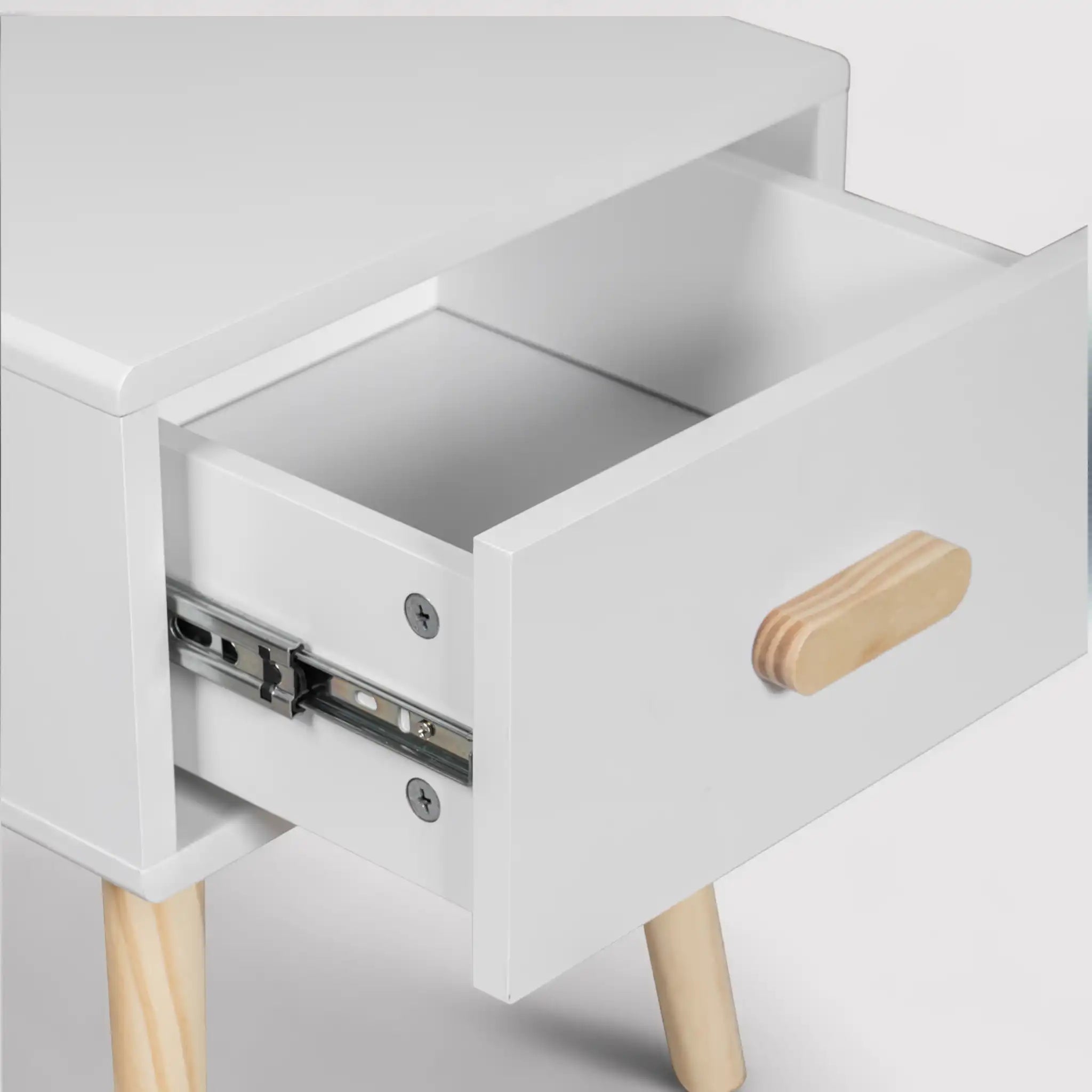 Cassia - Comodino per cameretta montessoriana con 1 cassetto