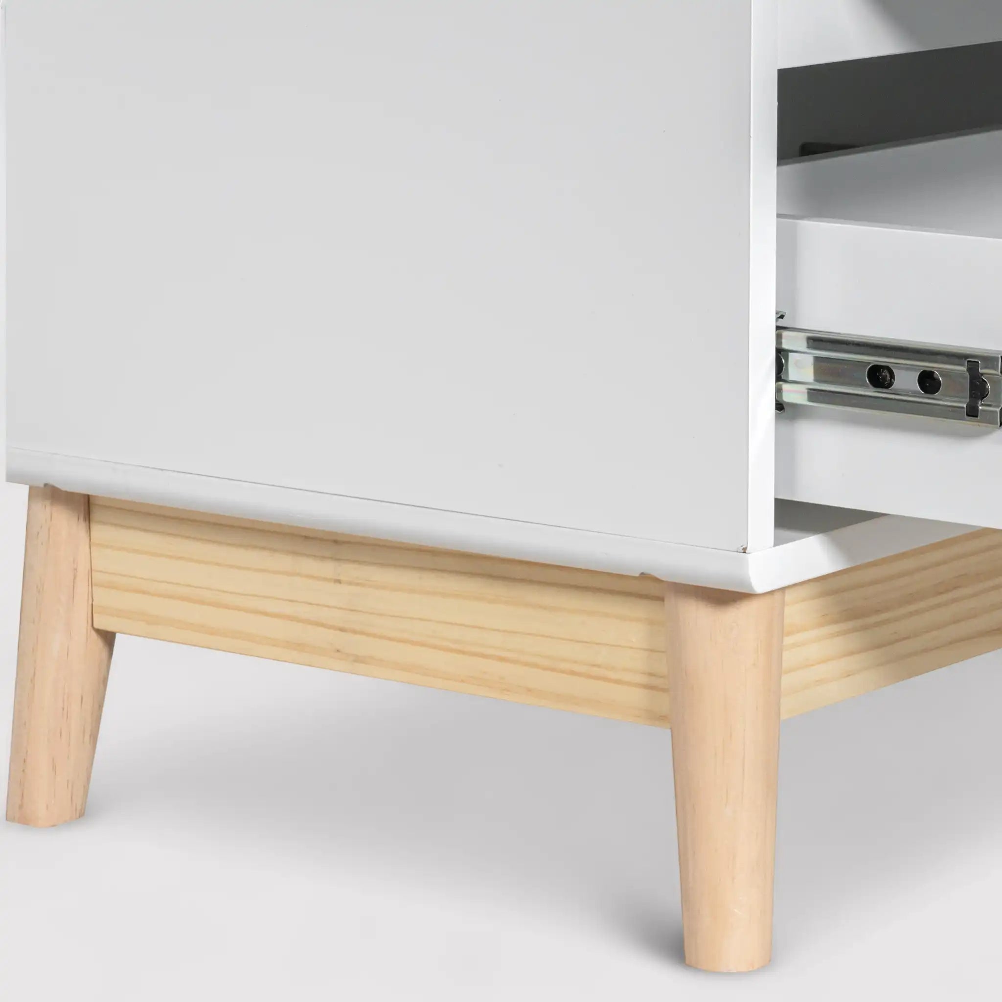 Myristica - Cassettiera bianca per cameretta con 5 cassetti