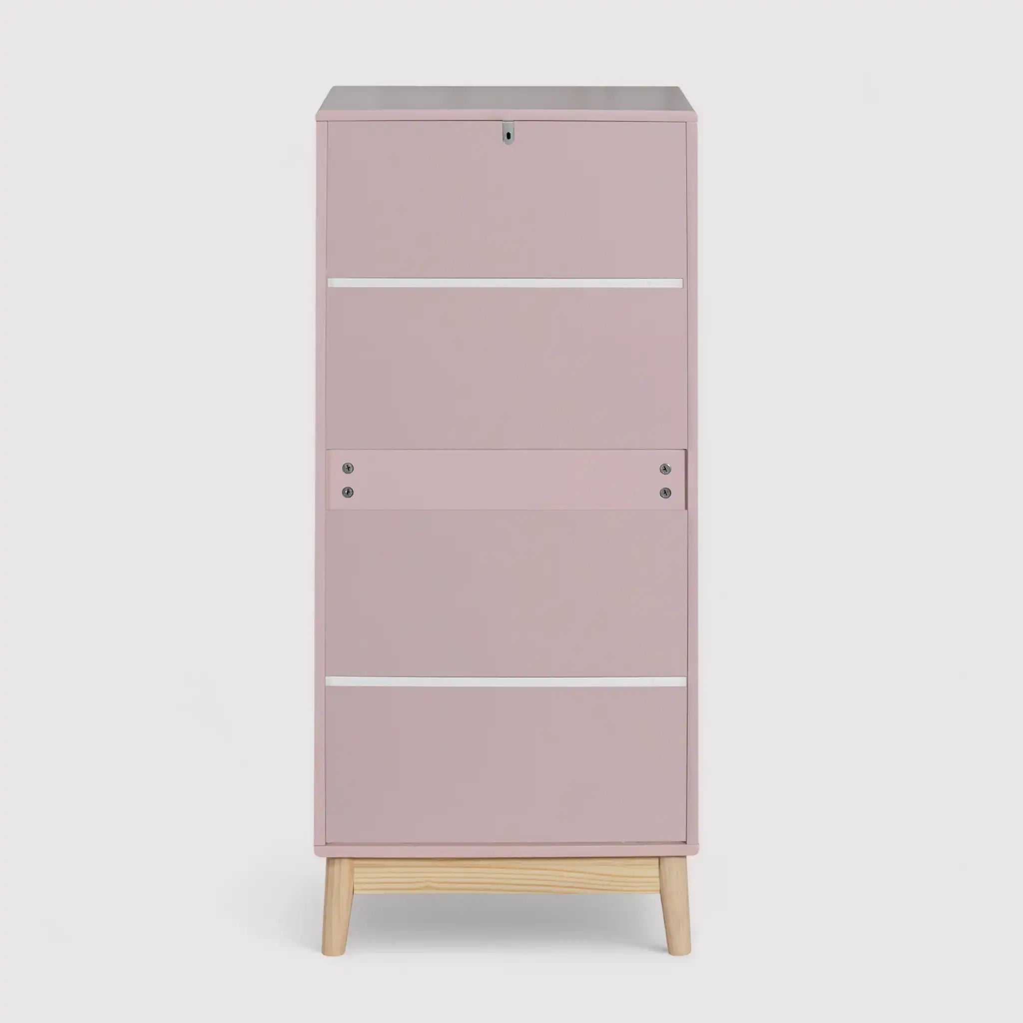 Orchidea - Cassettiera rosa per cameretta montessoriana