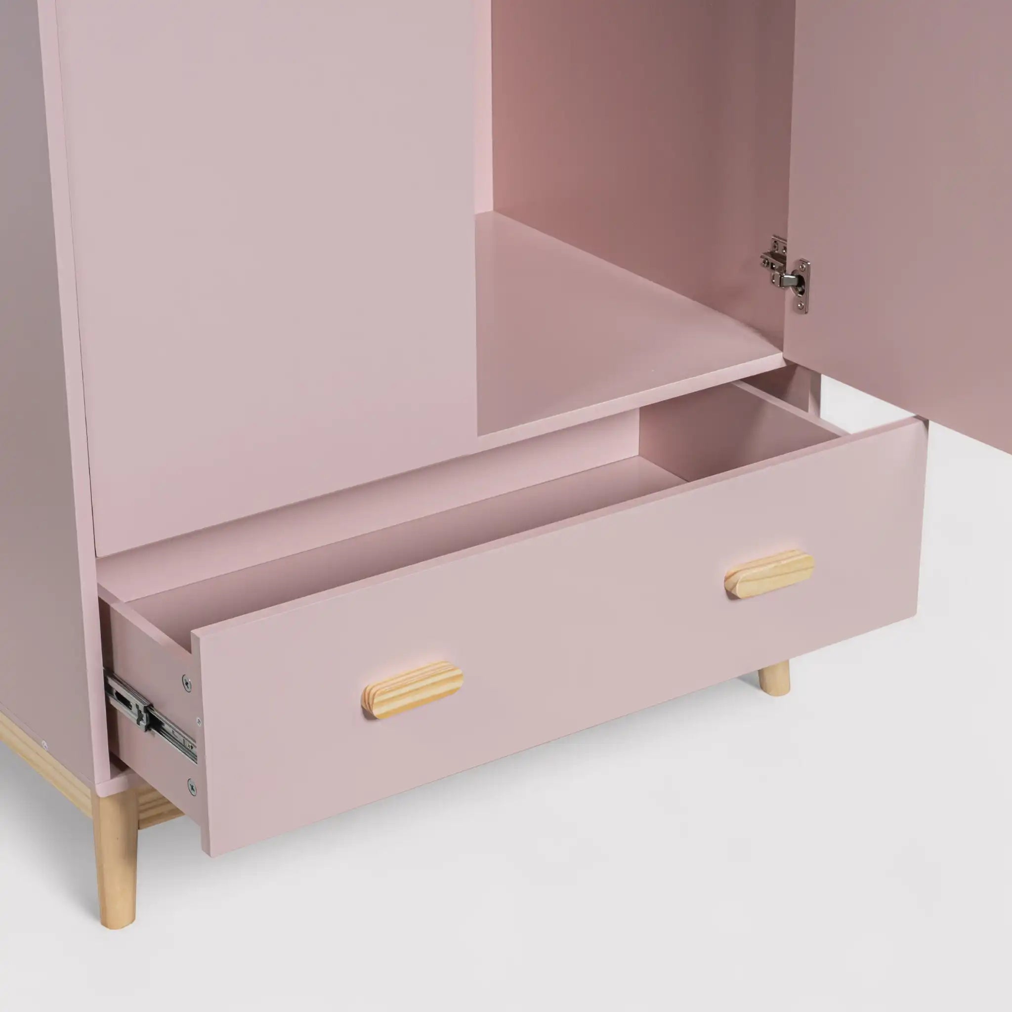 Amchor - Armadio rosa per cameretta montessoriana