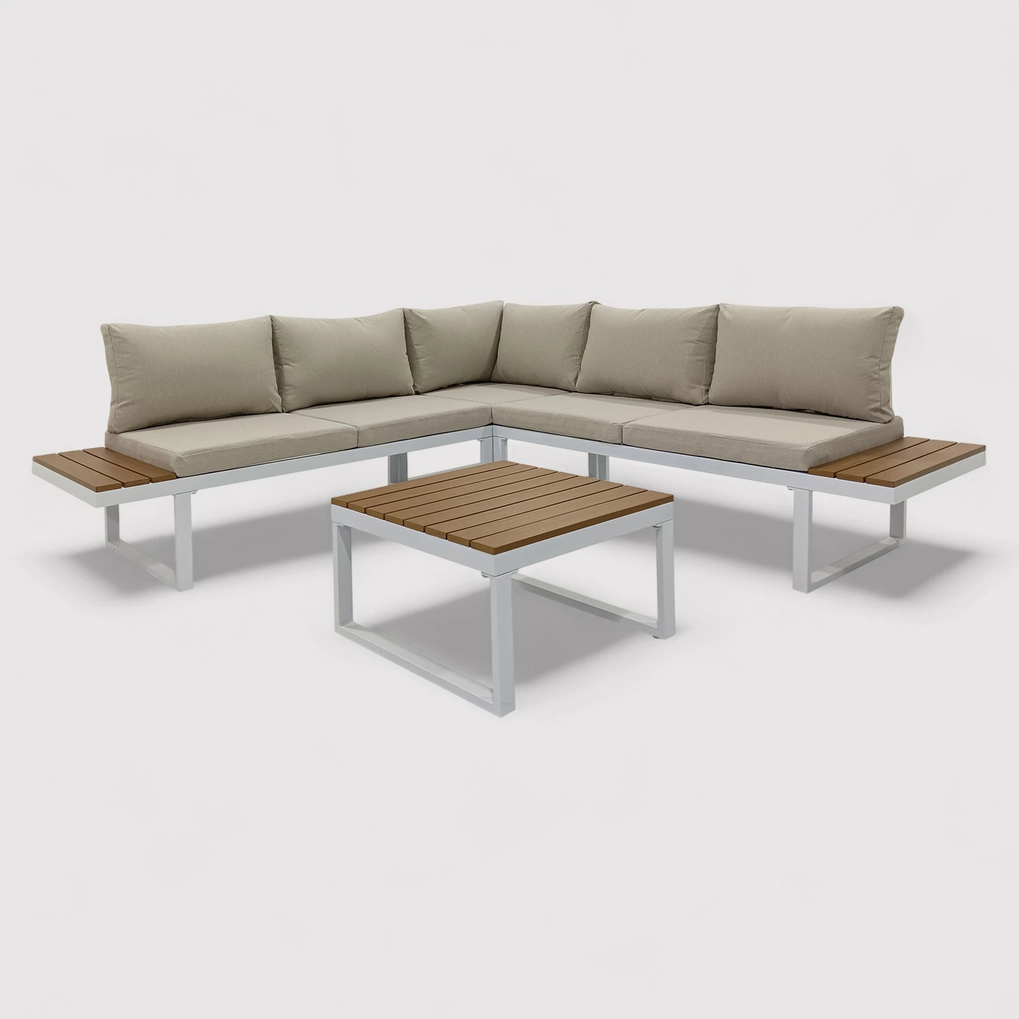 Toog - Set divani da giardino modulari con tavolino