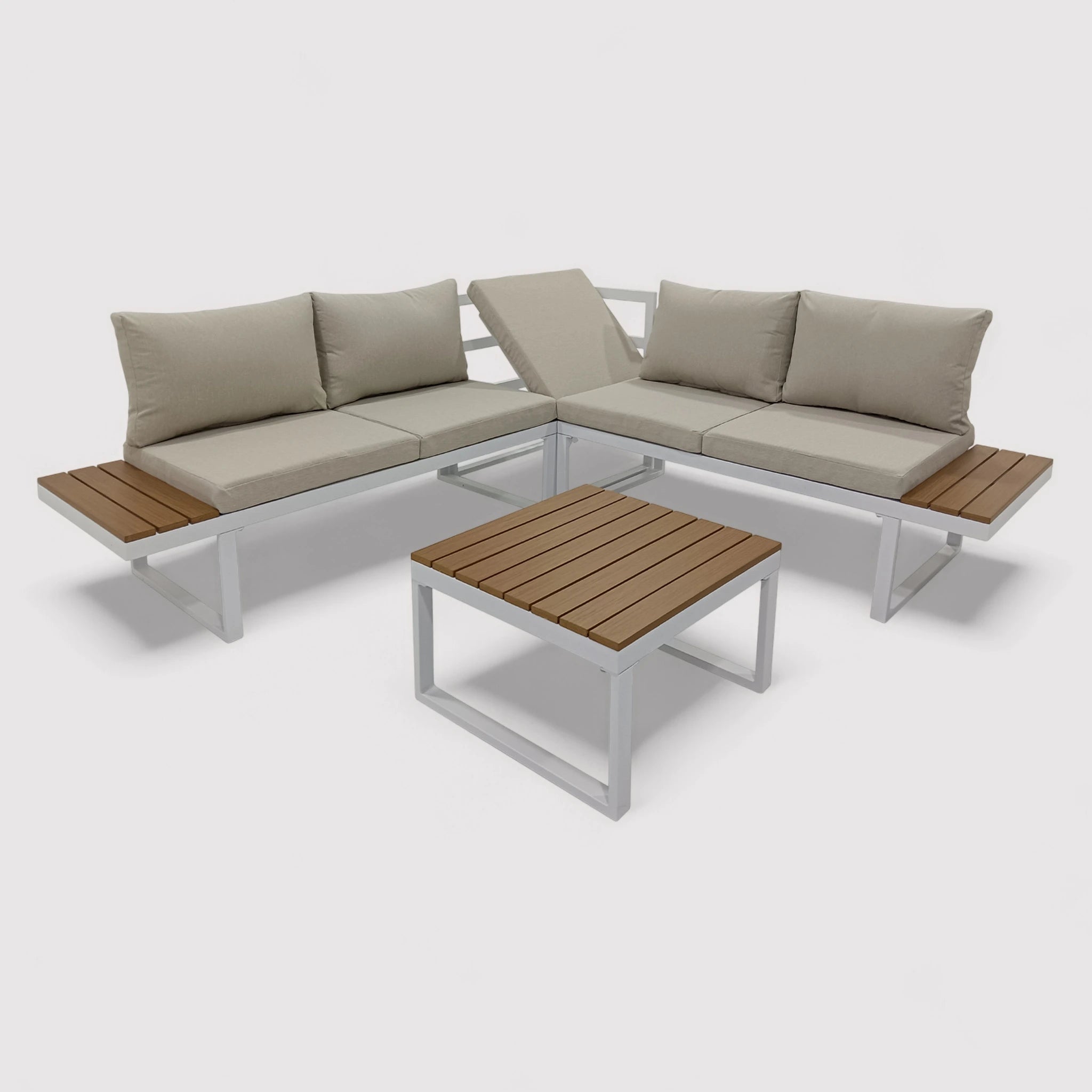 Toog - Modulares Gartensofa-Set mit Couchtisch