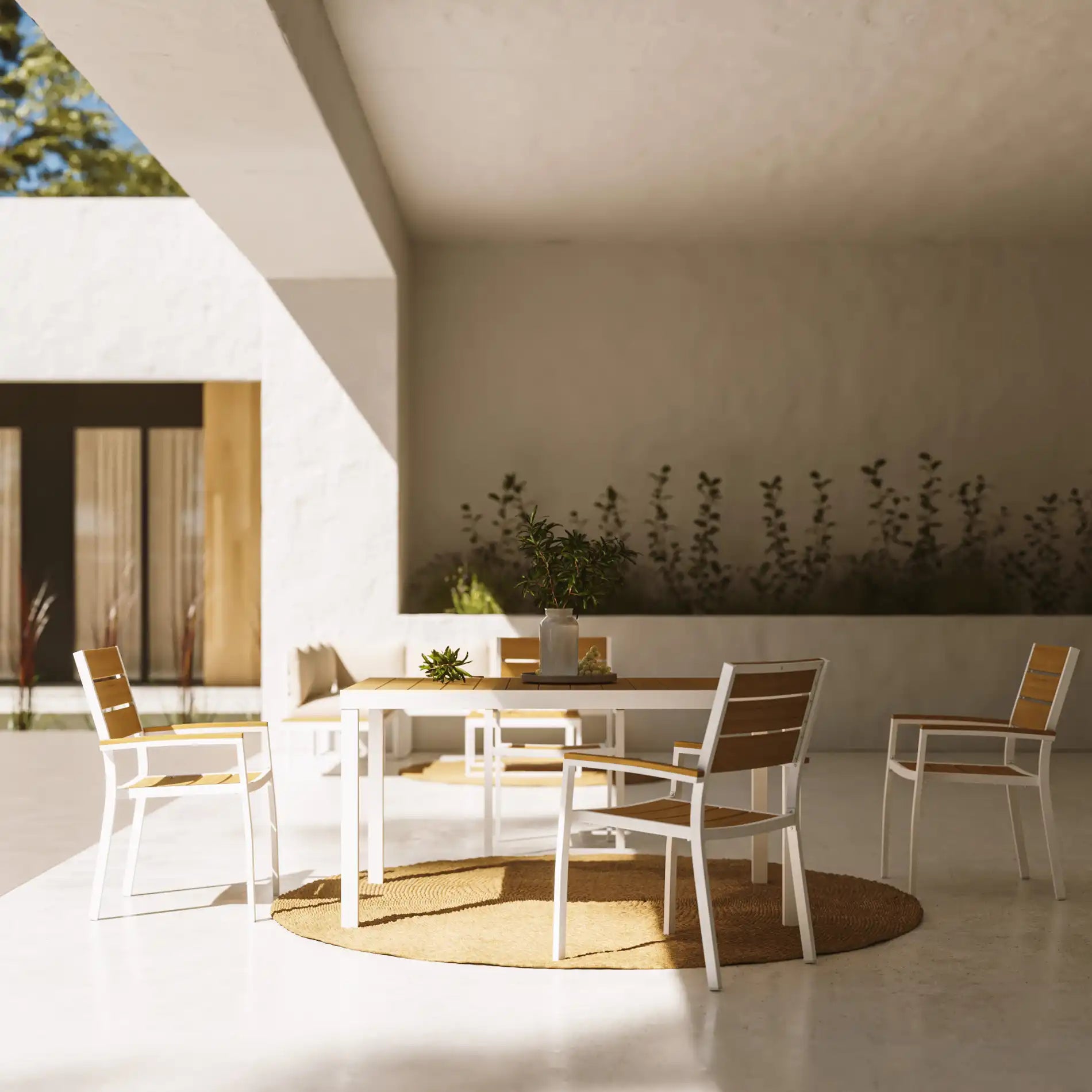 Arayan - Tavolo allungabile rettangolare per giardino o cucina