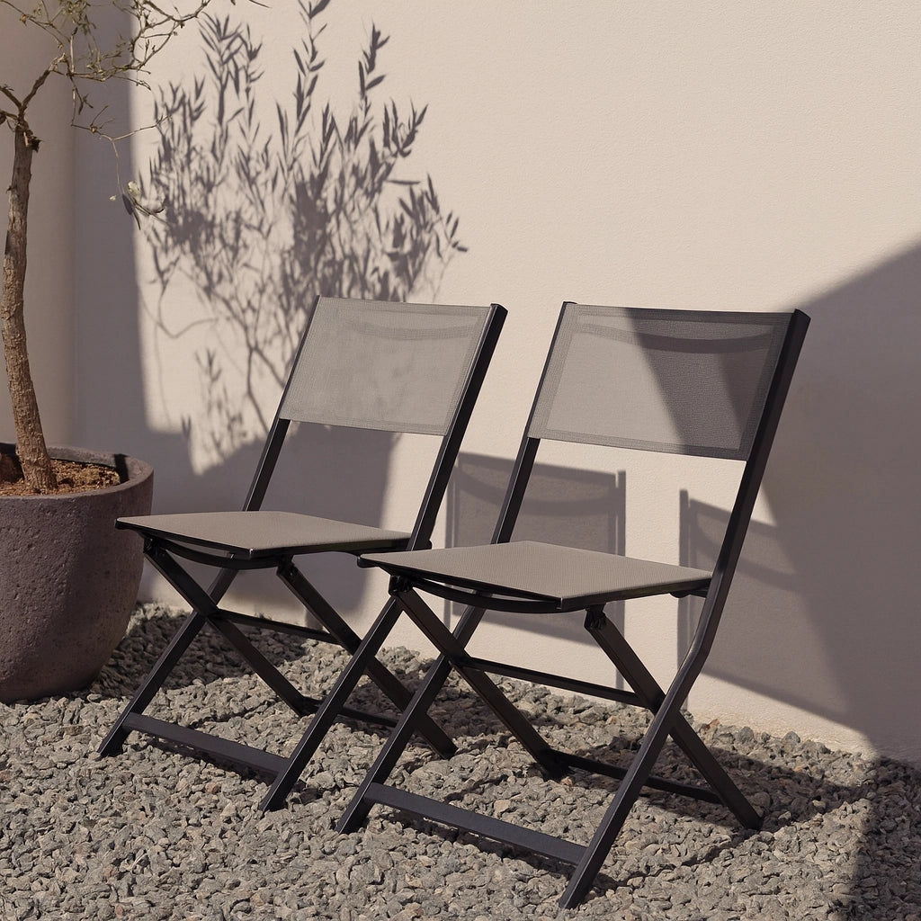 Murici - Set 2 sedie in alluminio richiudibili