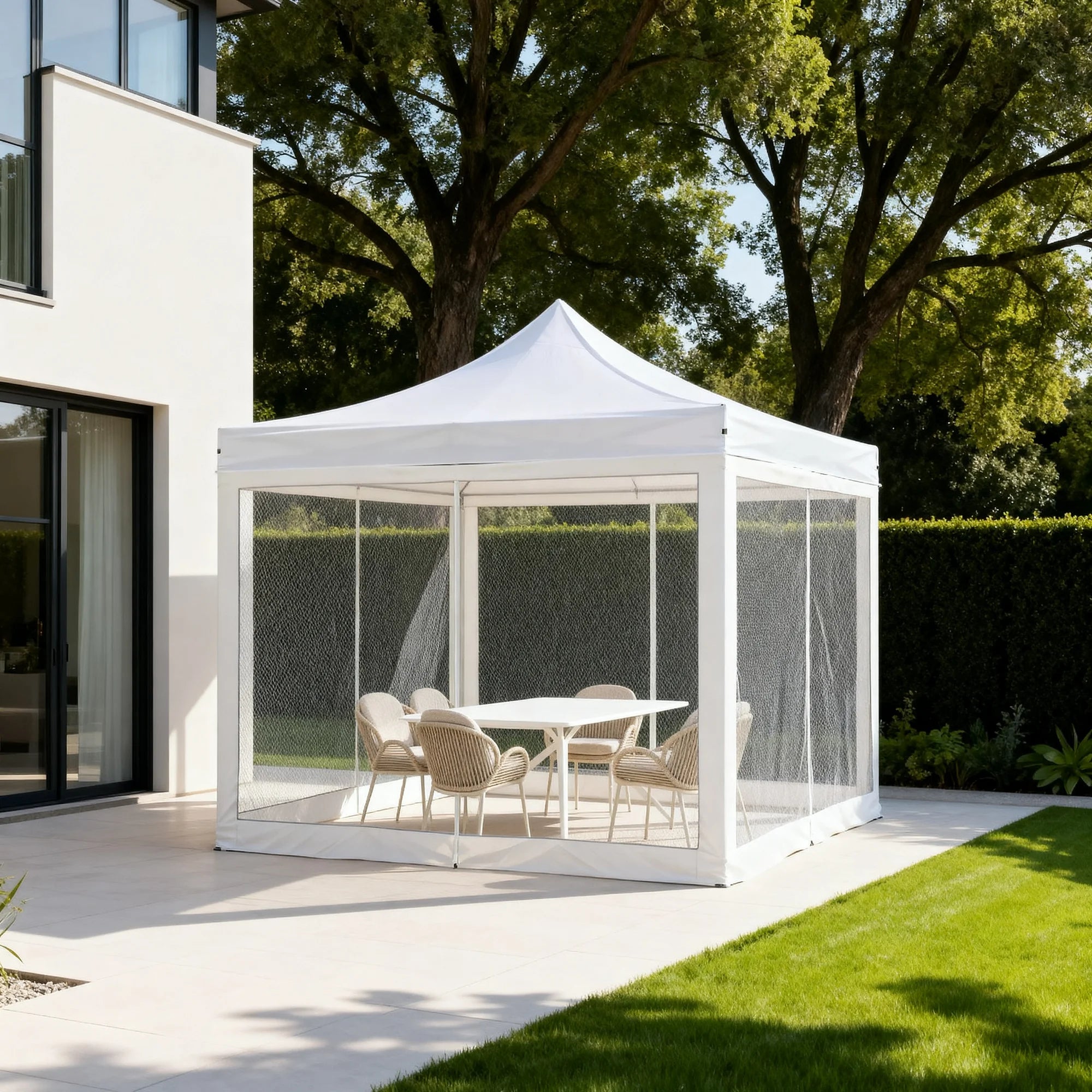 Kapok - Zanzariera bianca per gazebo 3x3