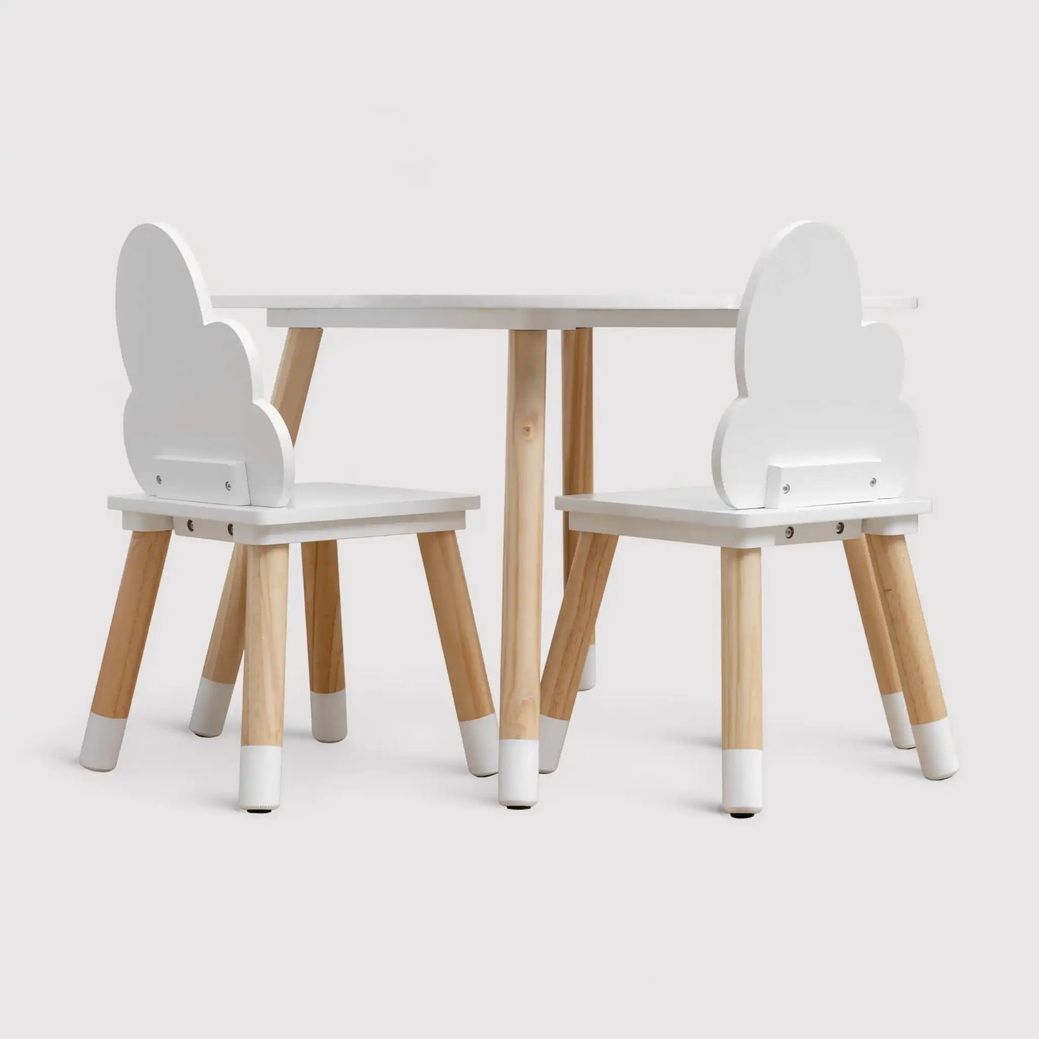 Tamar - Set 2 seggiole per bambini a nuvola bianche