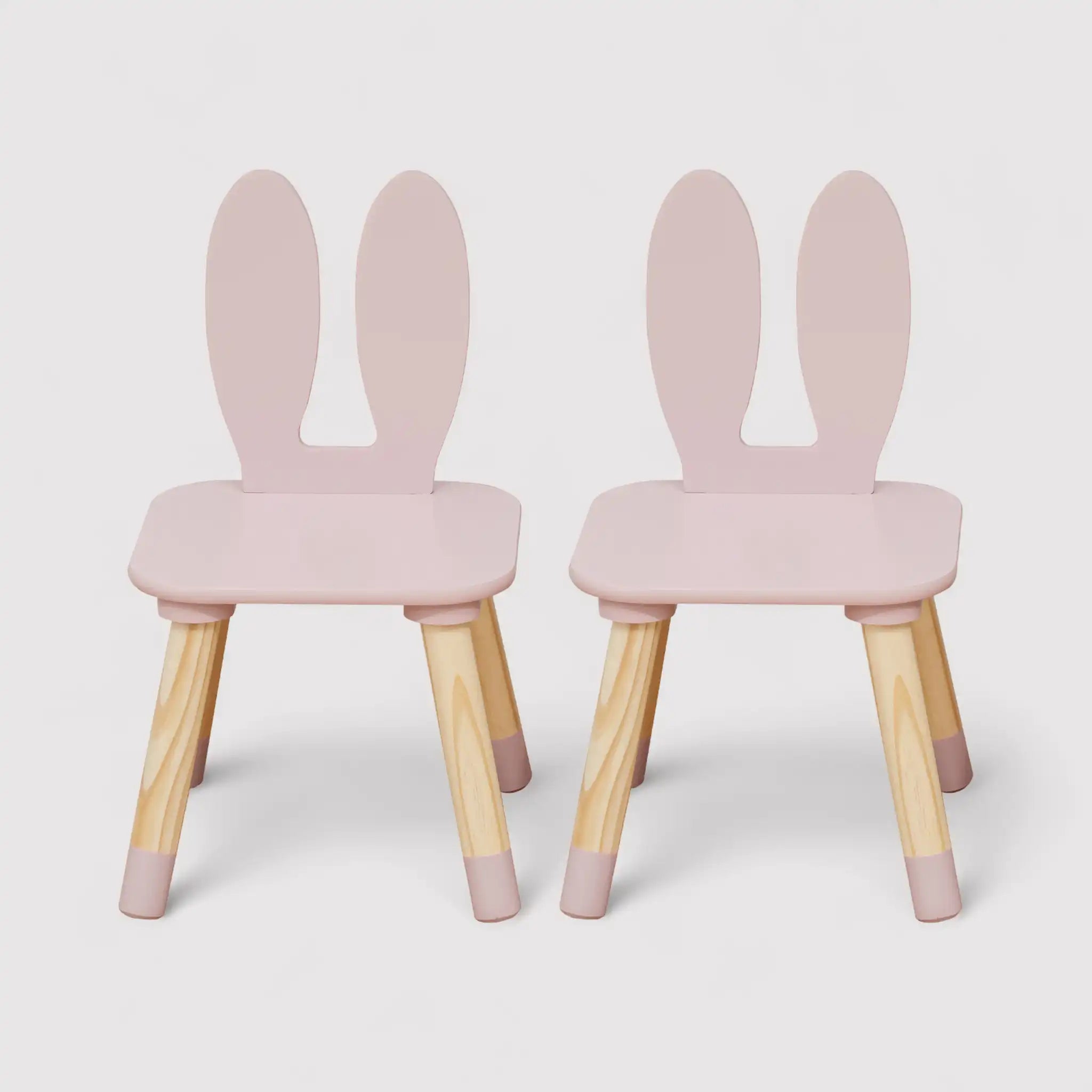 Hely - Set tavolino e 2 seggiole rosa per bambini