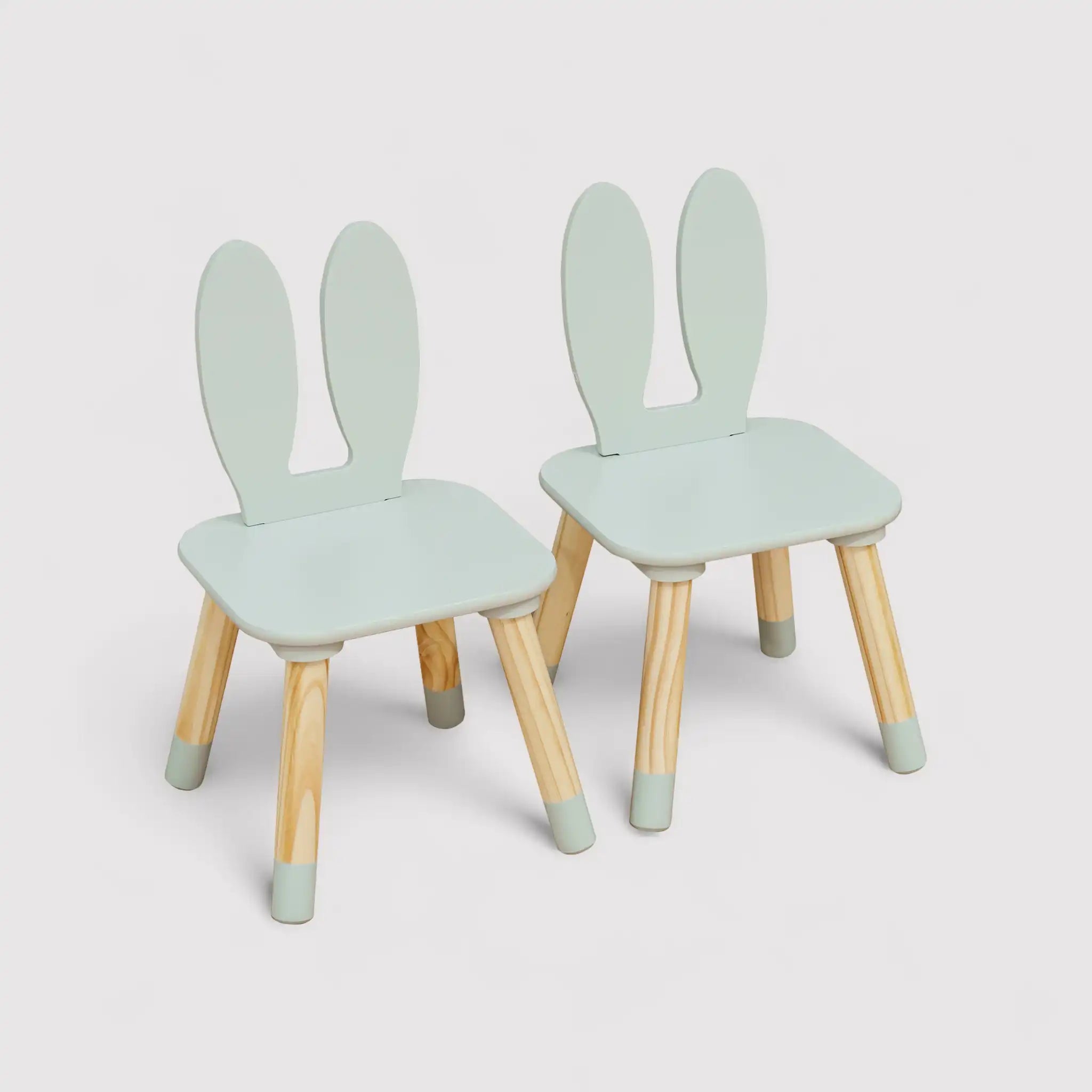 Milicia - Set tavolo e 2 sedie verde acqua per cameretta