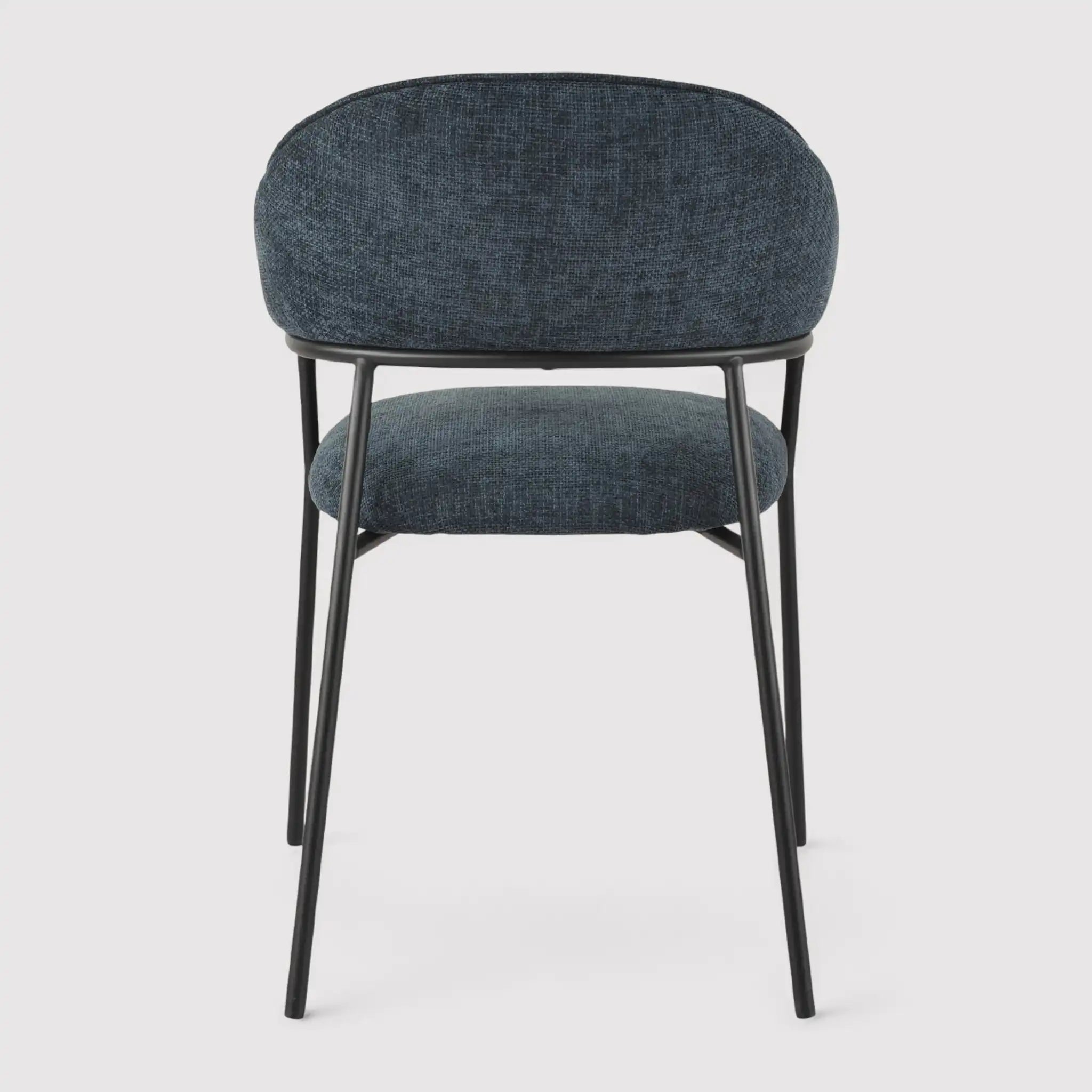 Azobe - Set 2 sedie per sala da pranzo blu petrolio