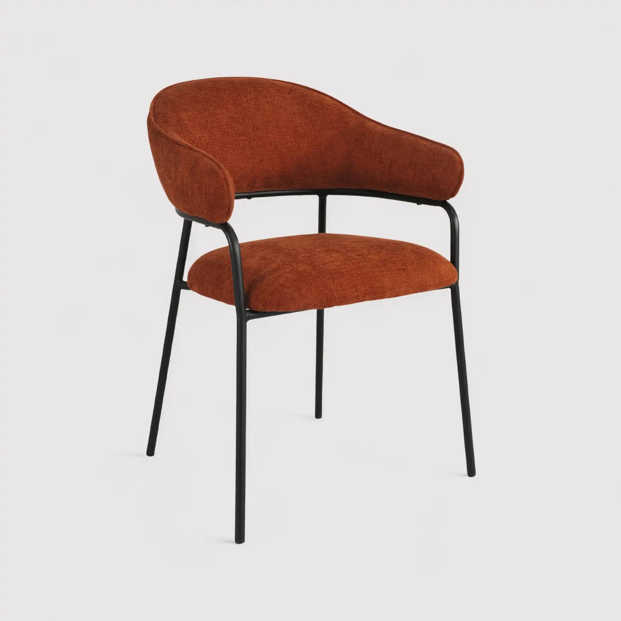 Dombeya - Set 2 sedie per soggiorno color arancione scuro