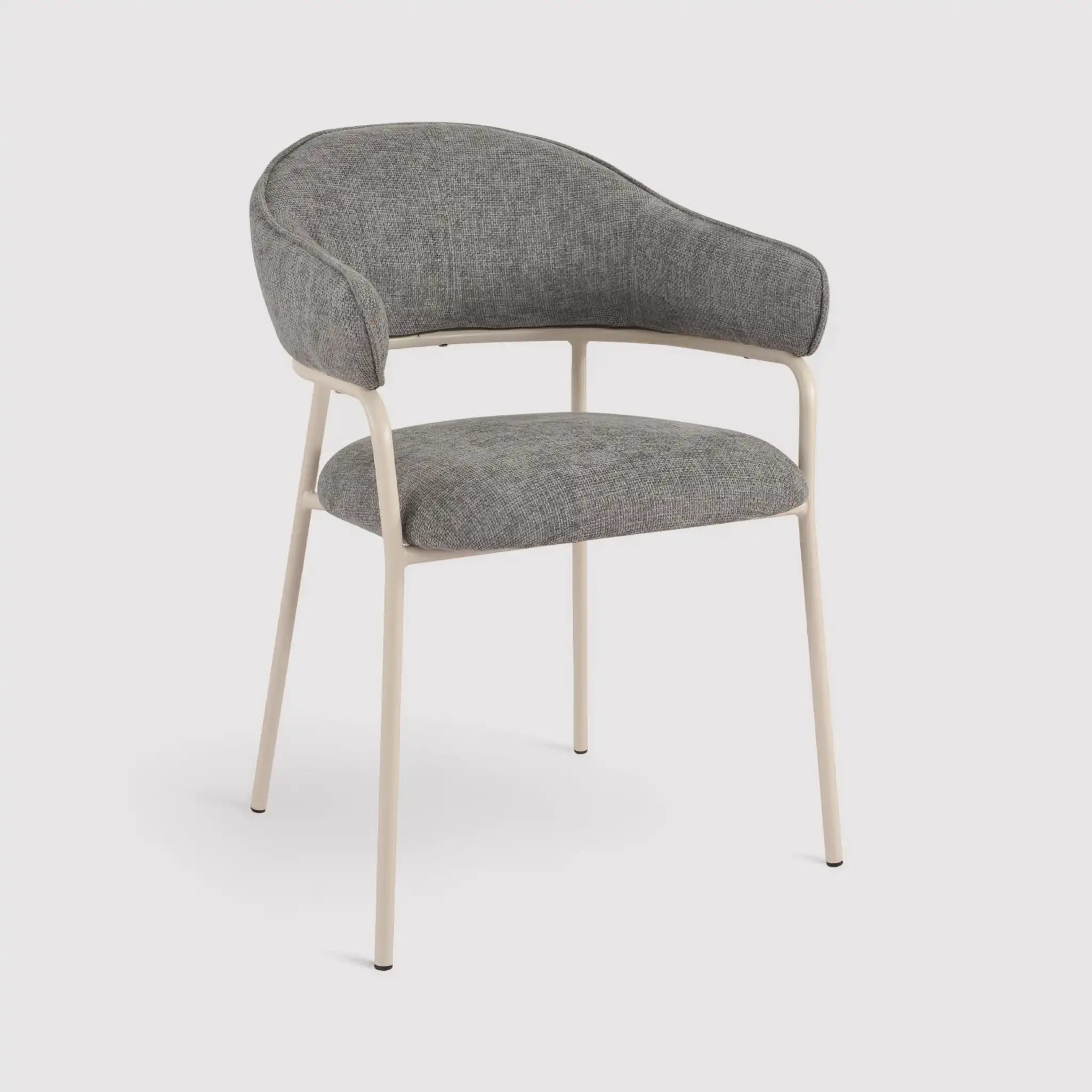 Cadetia - Set 2 sedie grigie moderne per salotto o sala da pranzo