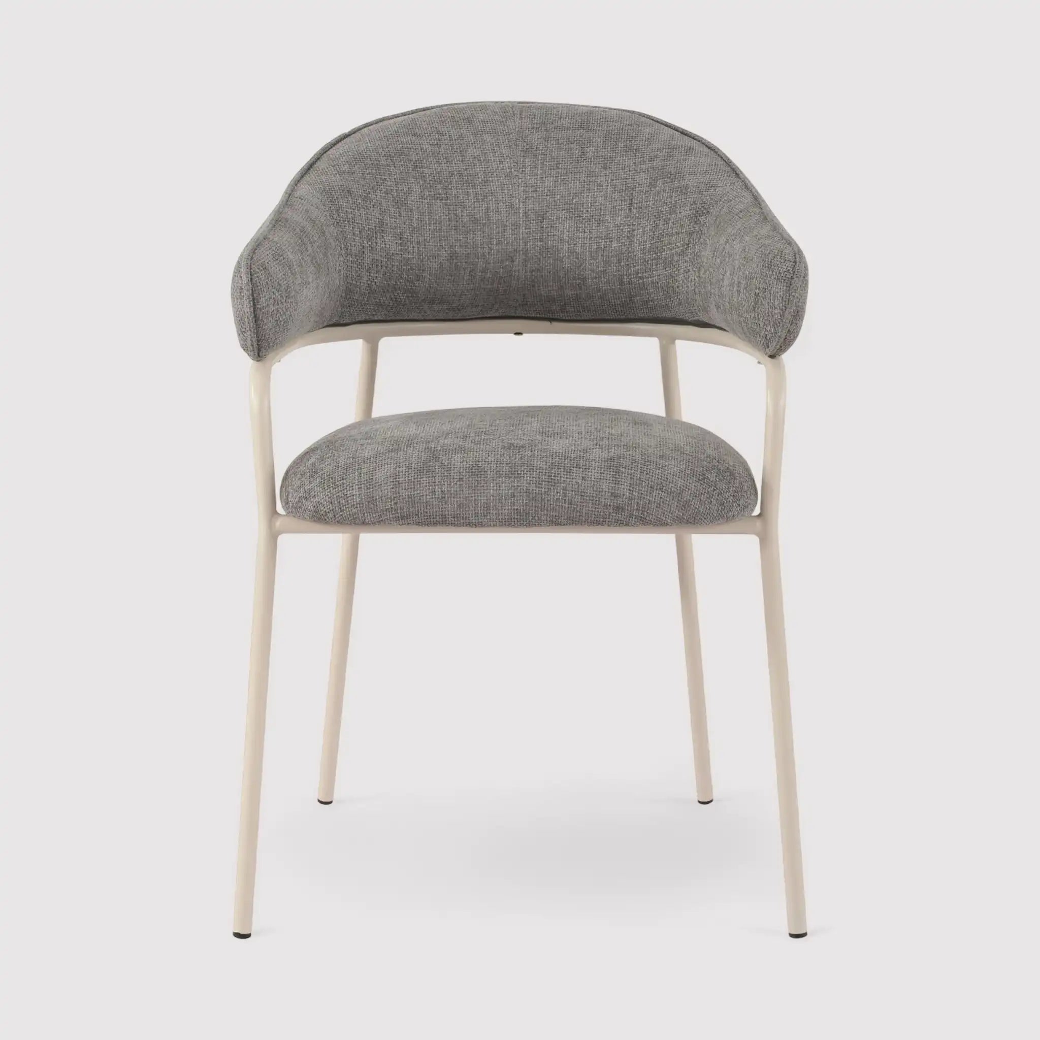 Cadetia - Set 2 sedie grigie moderne per salotto o sala da pranzo