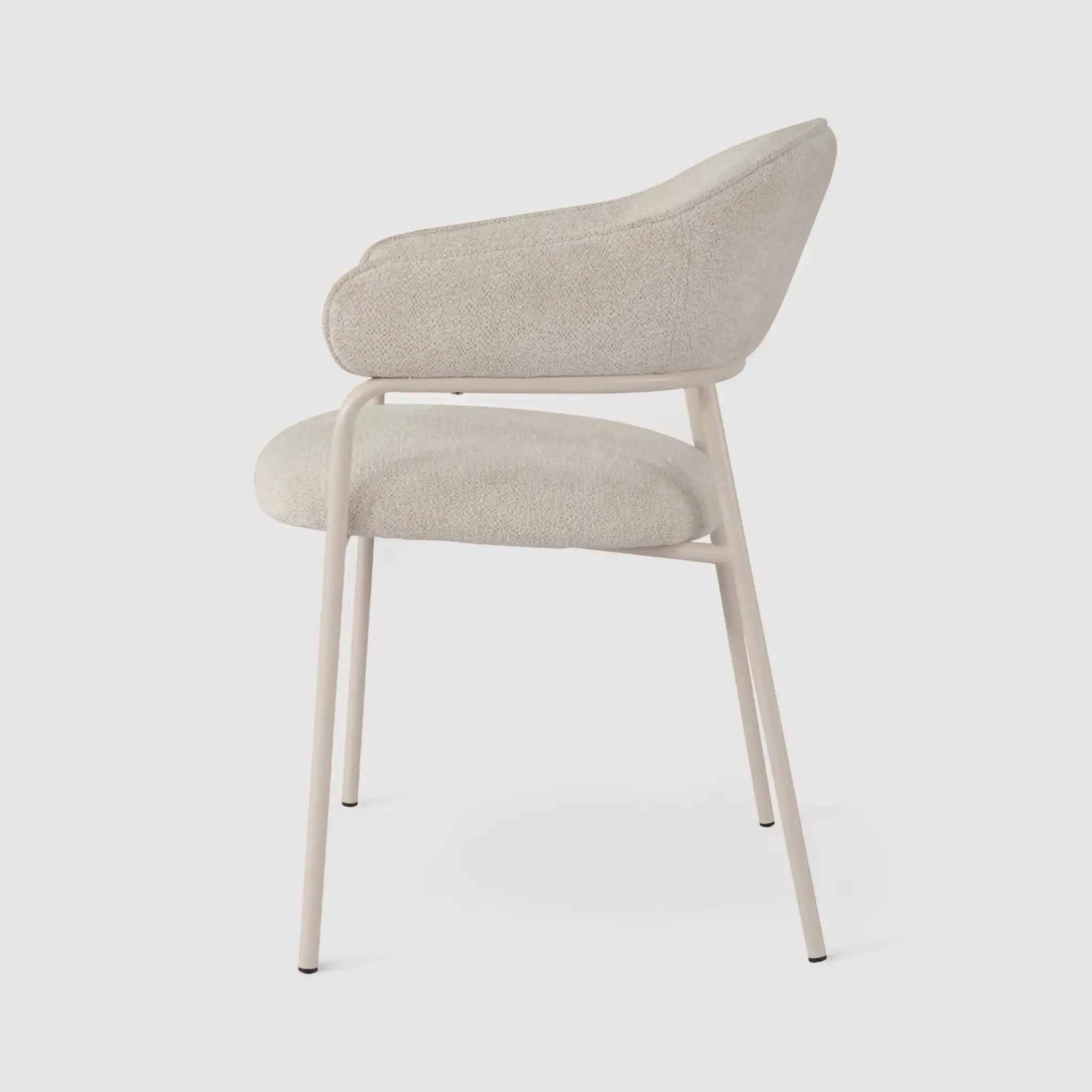 Dorstenia - Set 2 sedie da salotto moderne bianco perla