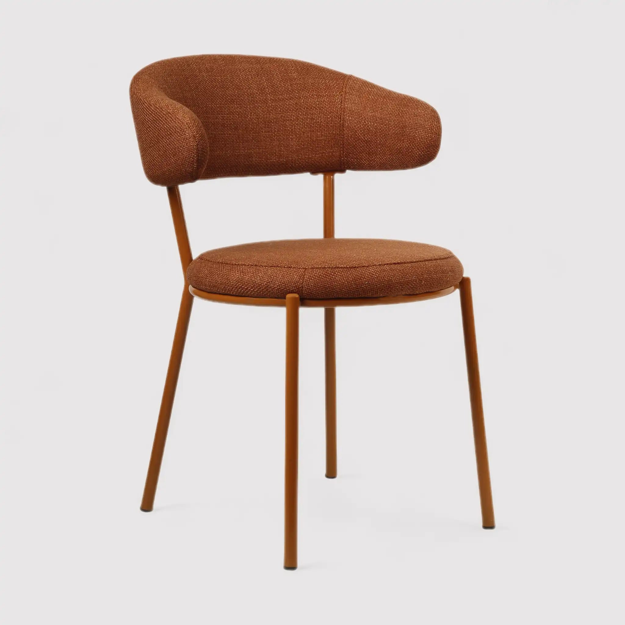 Frenj - Set 2 sedie eleganti arancione scuro in stile moderno