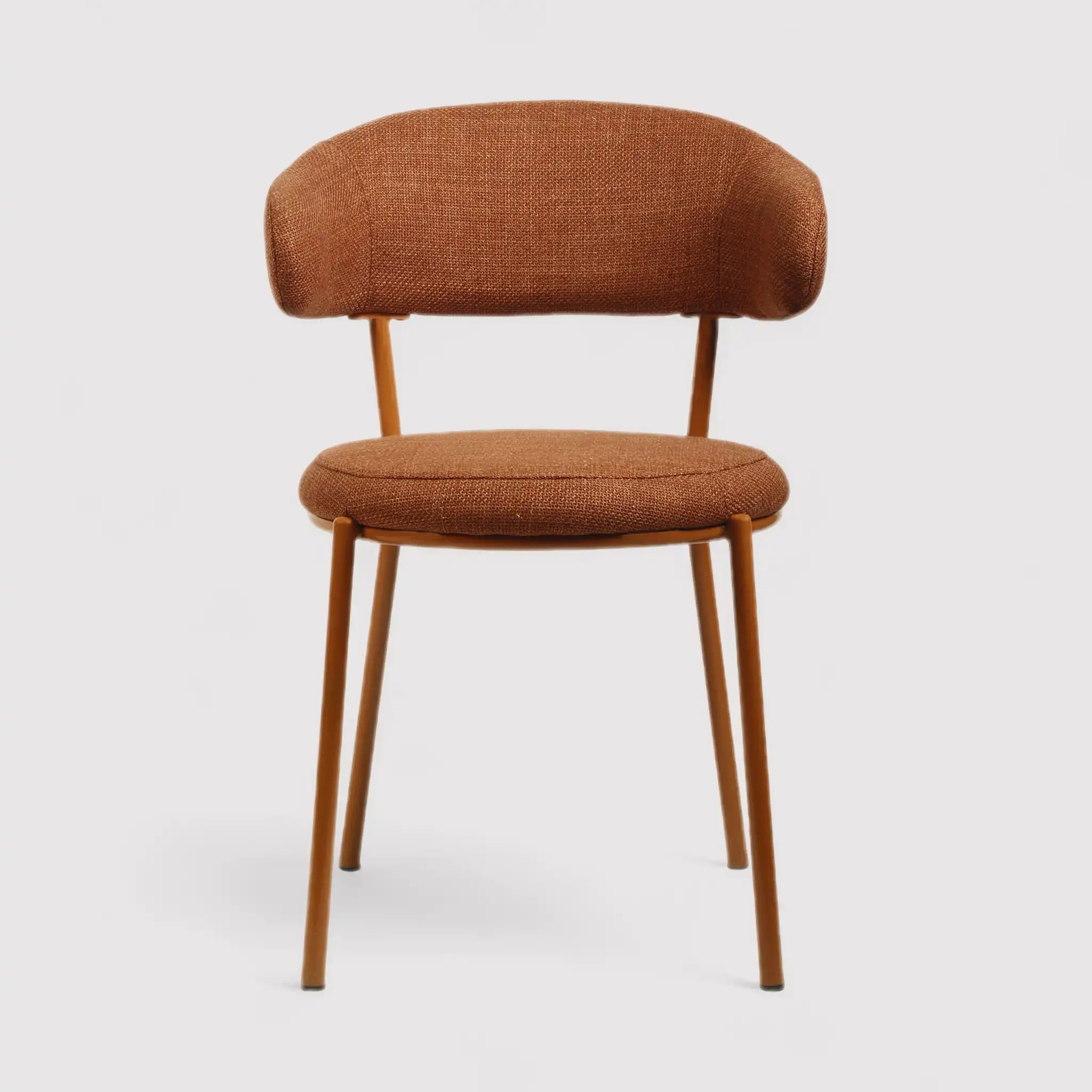 Frenj - Set 2 sedie eleganti arancione scuro in stile moderno