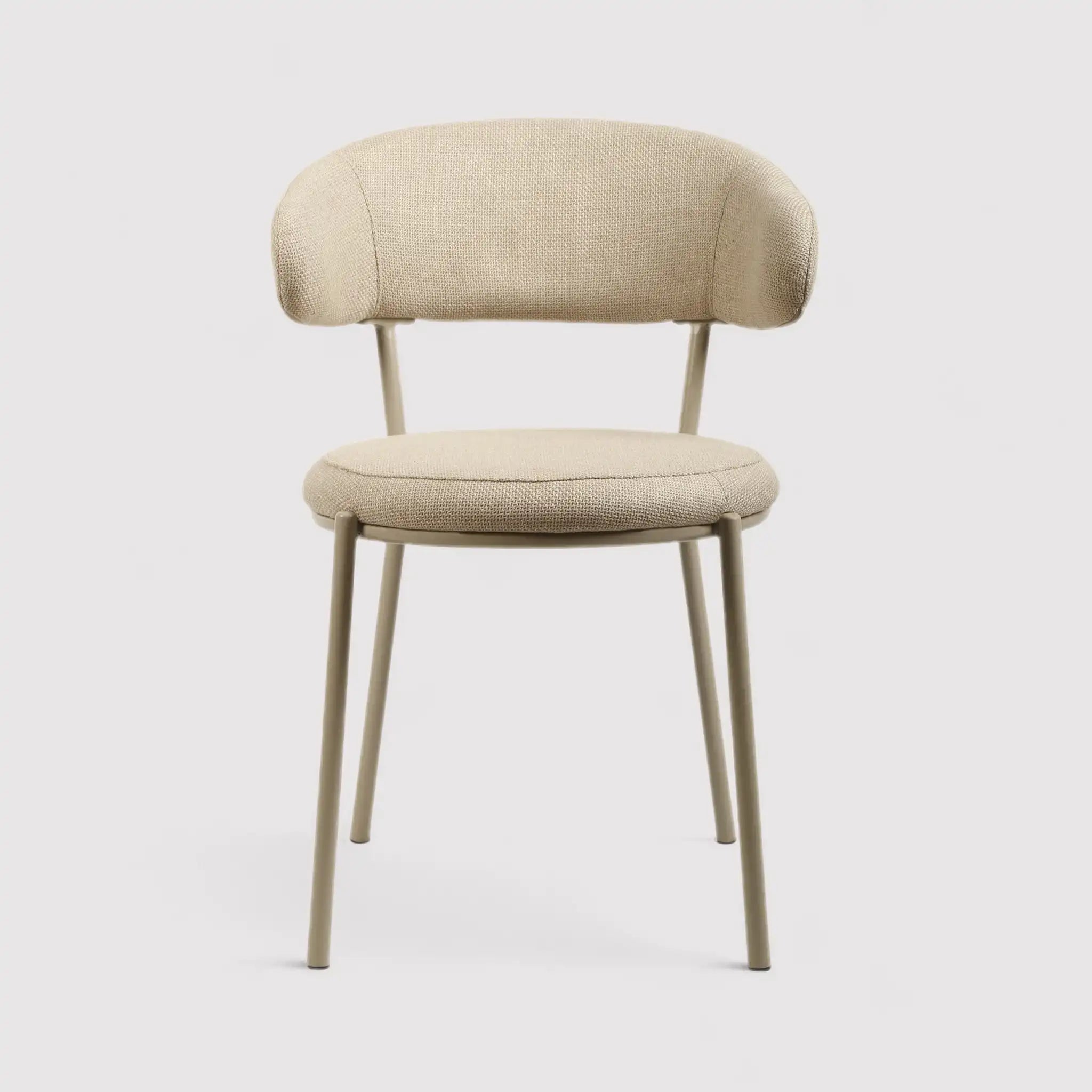 Alamanda - Set 2 sedie da pranzo design beige in stile moderno