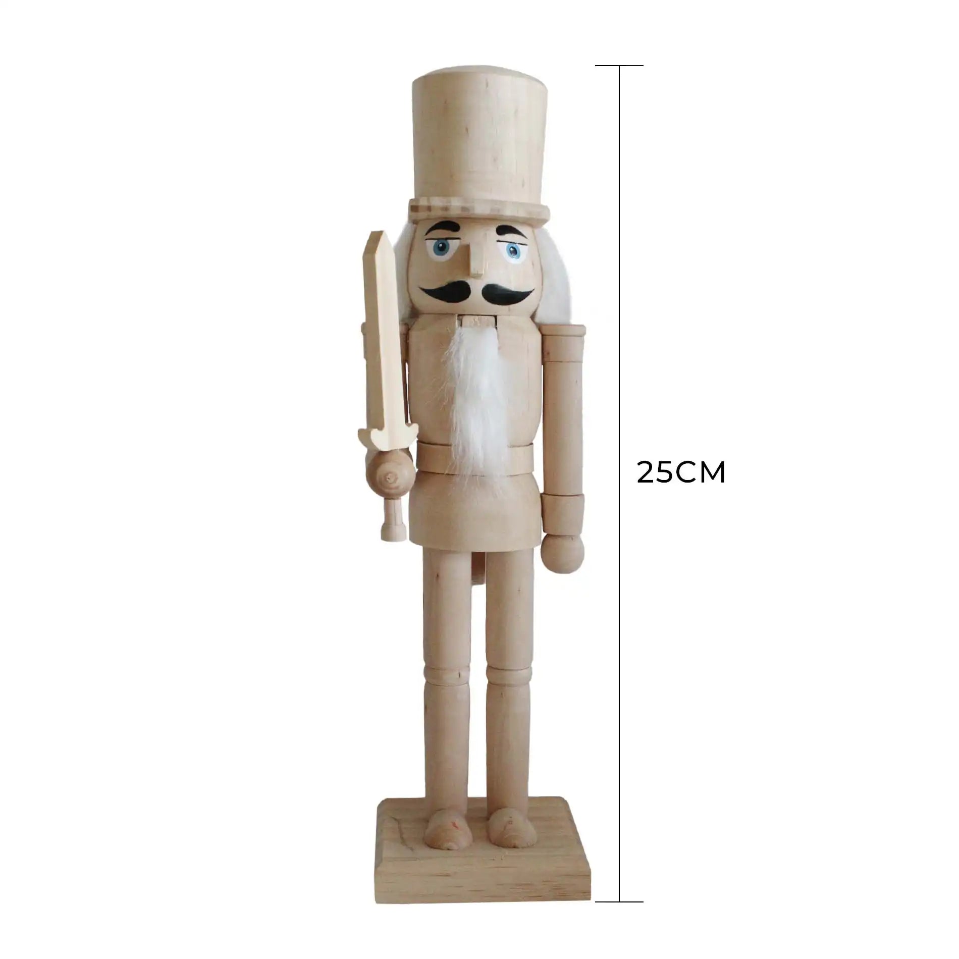 Zadie - Statua schiaccianoci di Natale bianco e marrone