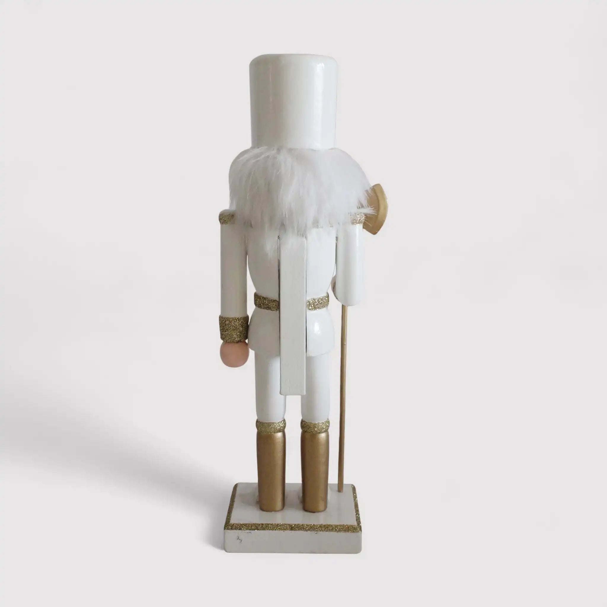 Yulaf - Schiaccianoci natalizio bianco e color oro