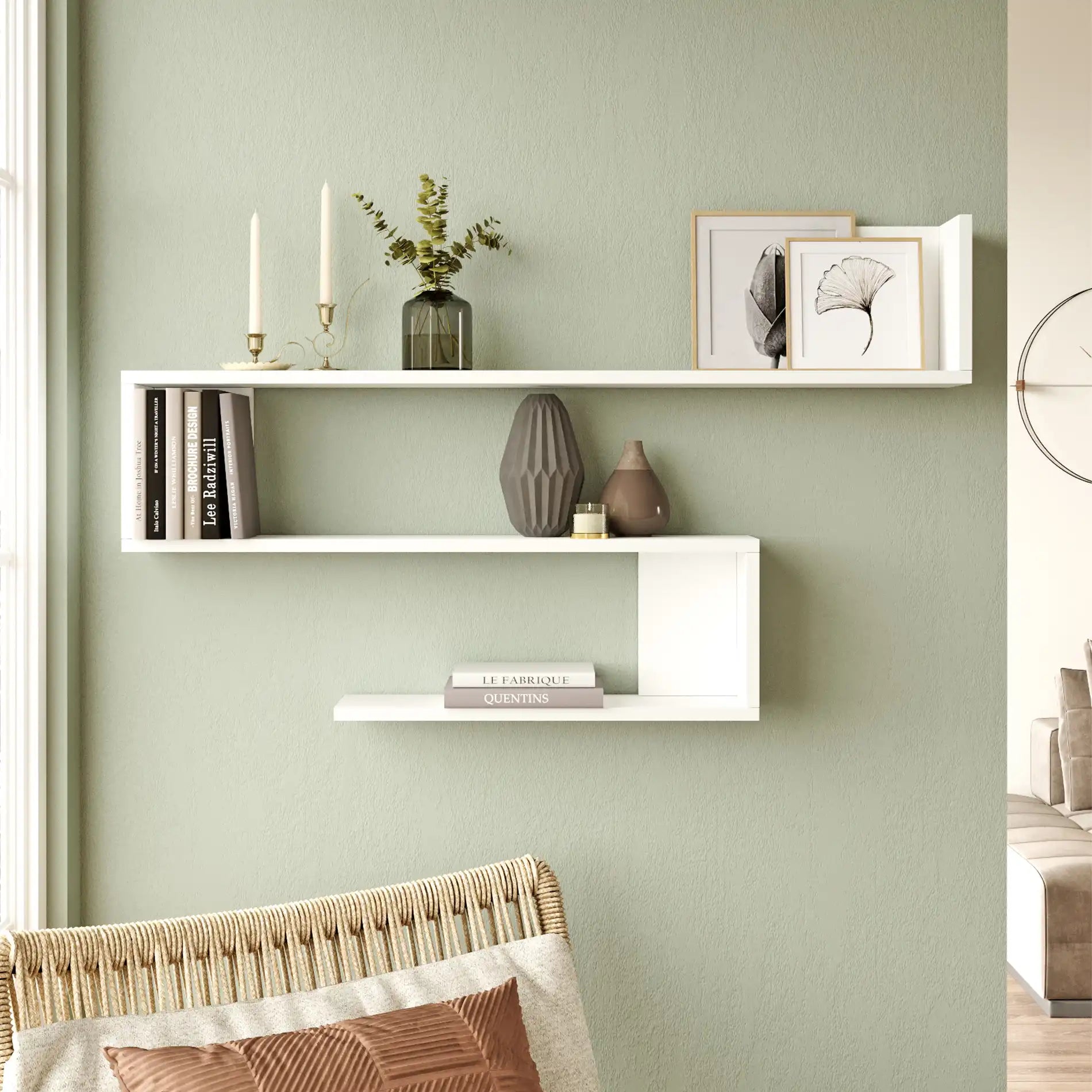 Limba - Scaffale design moderno da parete