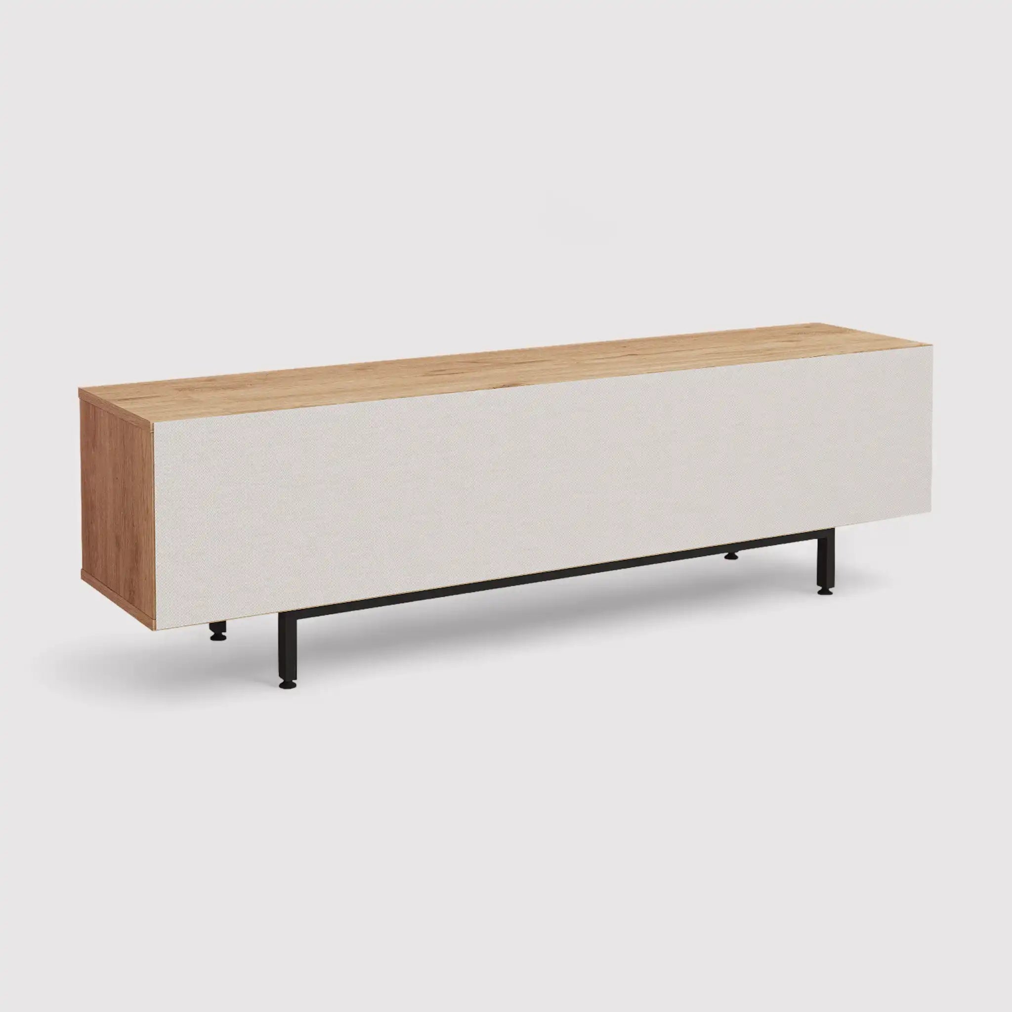 Puka - Mobile basso porta tv con 2 vani