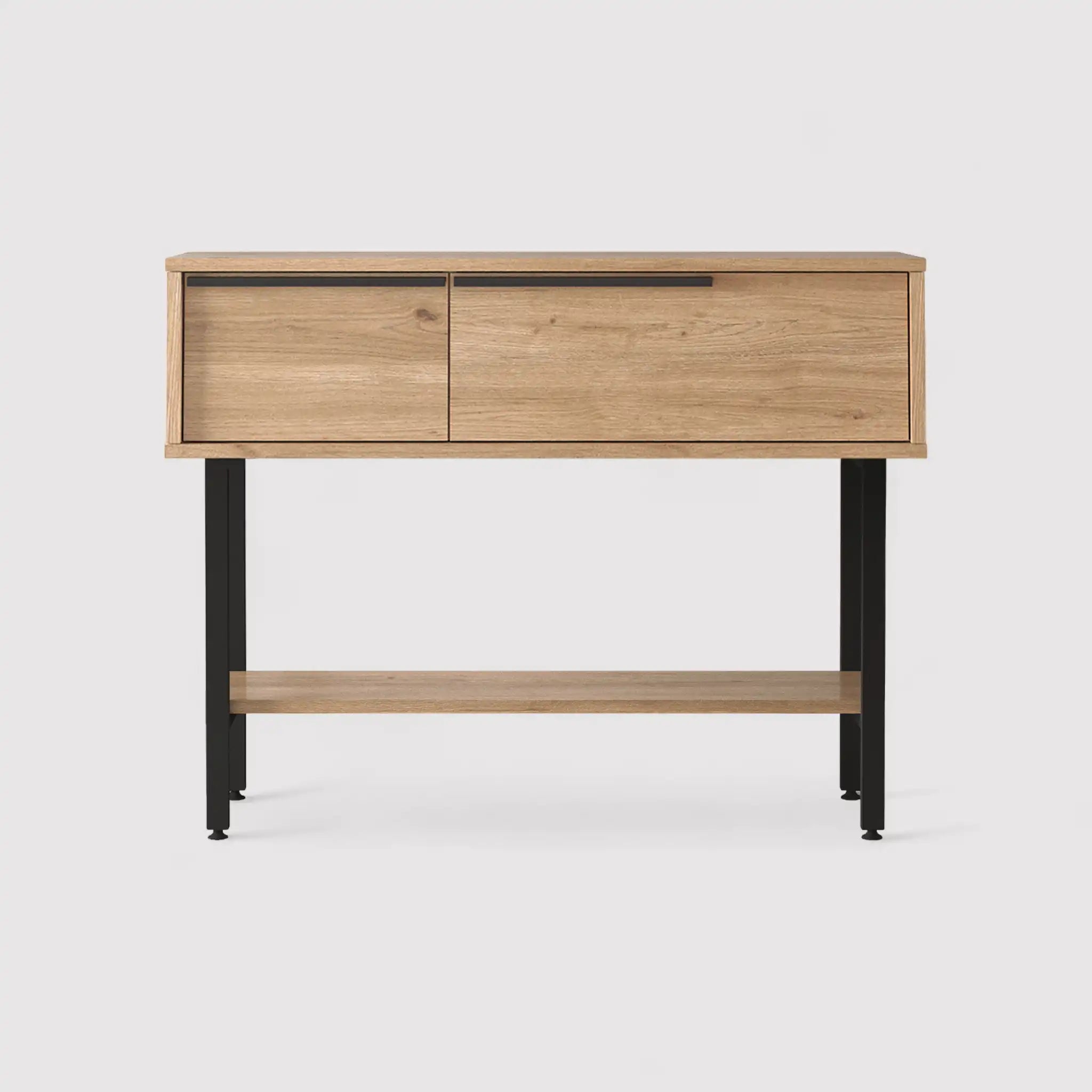 Hinoki - Consolle da ingresso moderna con 2 vani e 1 mensola