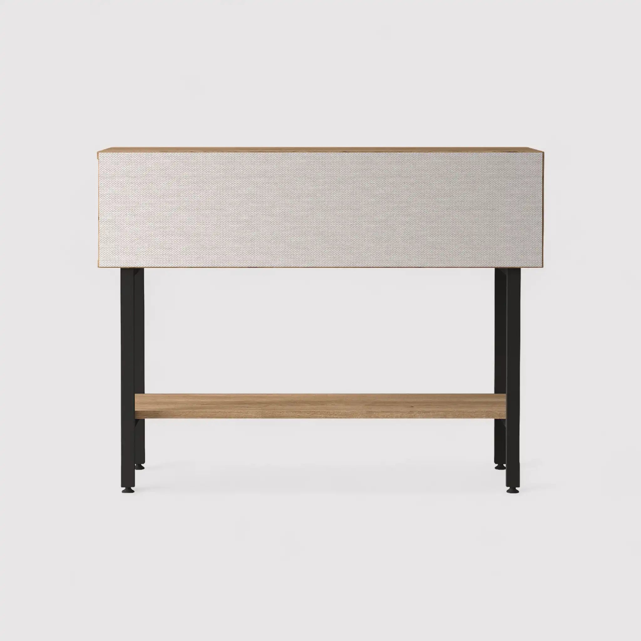 Hinoki - Consolle da ingresso moderna con 2 vani e 1 mensola