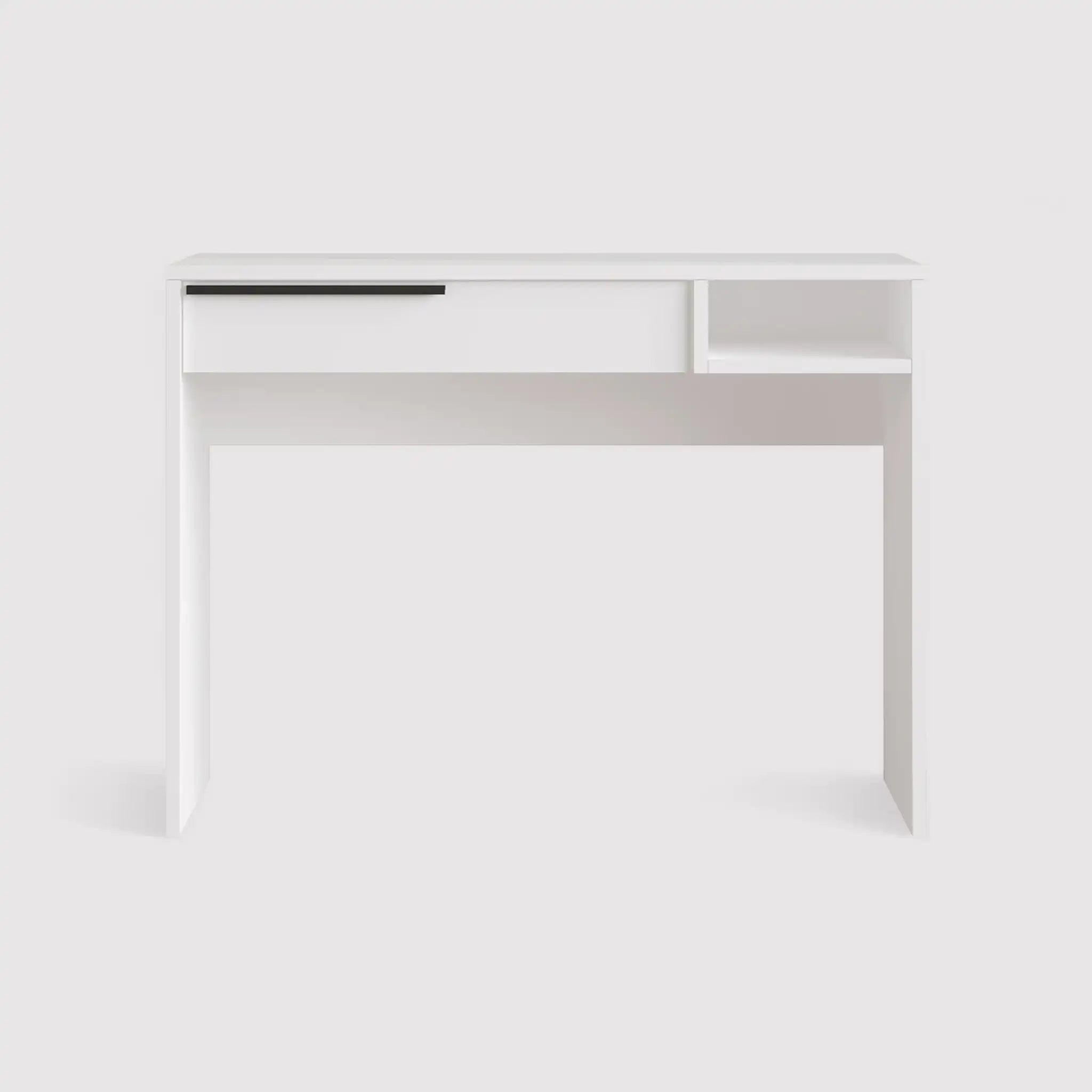 Boyum - Consolle scrivania bianca per camera da letto o studio