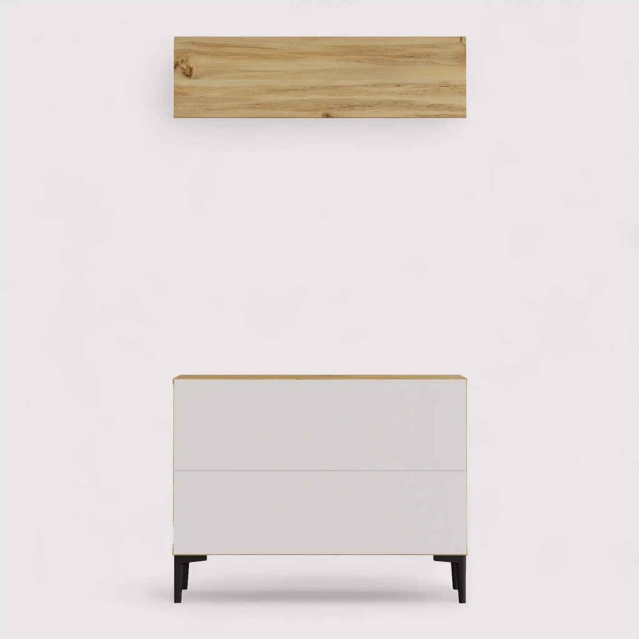 Roka - Set scarpiera da ingresso con attaccapanni da parete