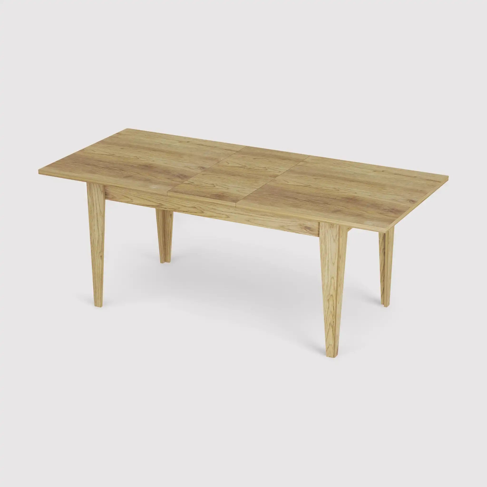 Graviola - Brauner ausziehbarer rechteckiger Tisch für das Wohnzimmer