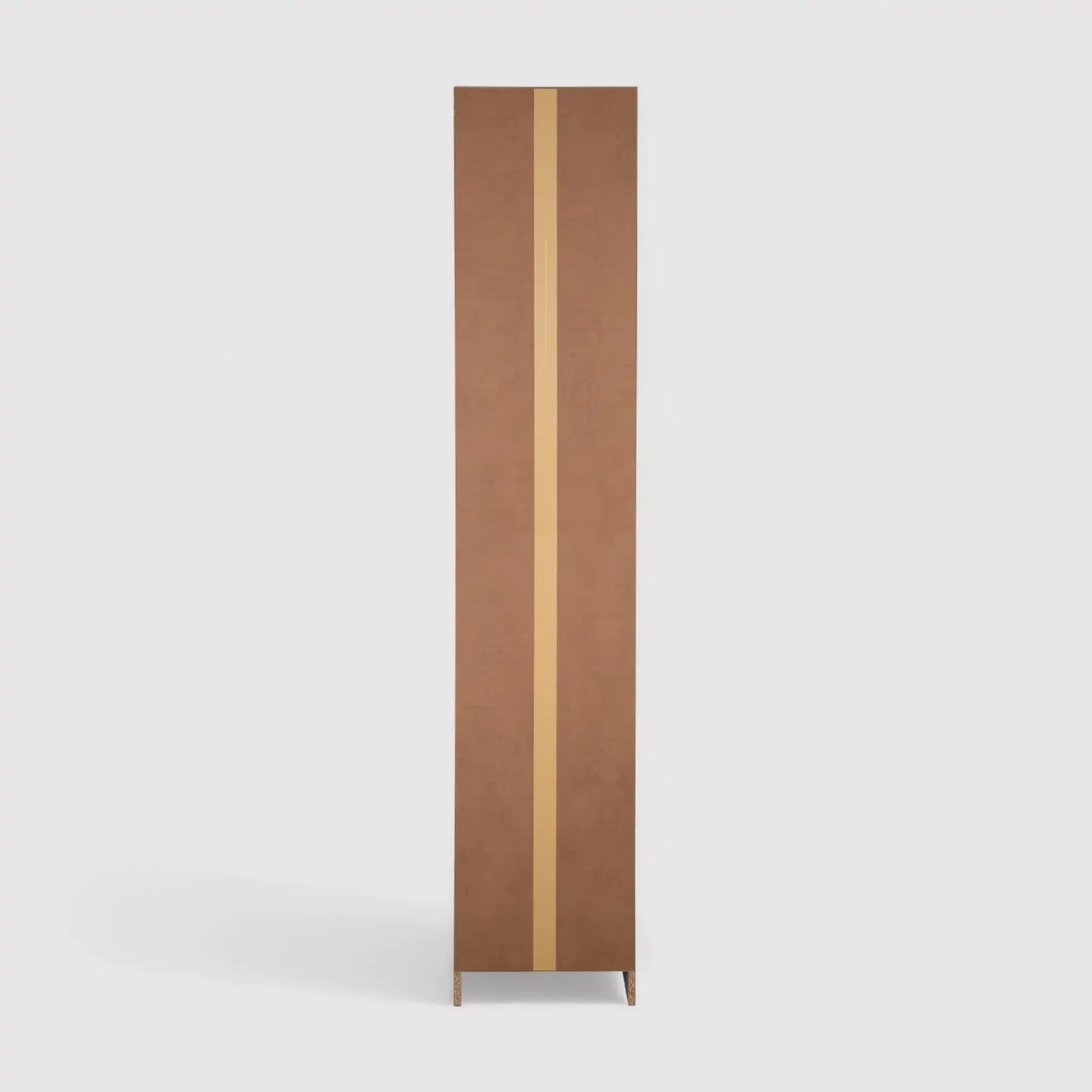 Akras - Libreria alta e stretta bianca con 10 ripiani