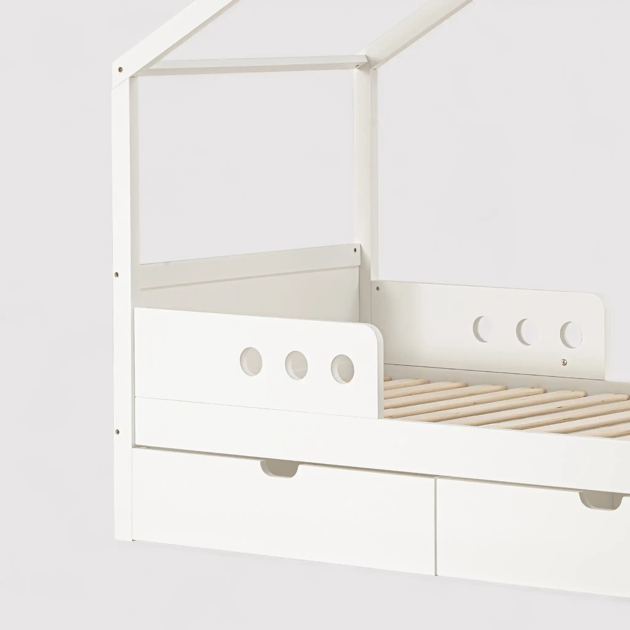 Rihan - Cama Montessori para niños con 2 cajones