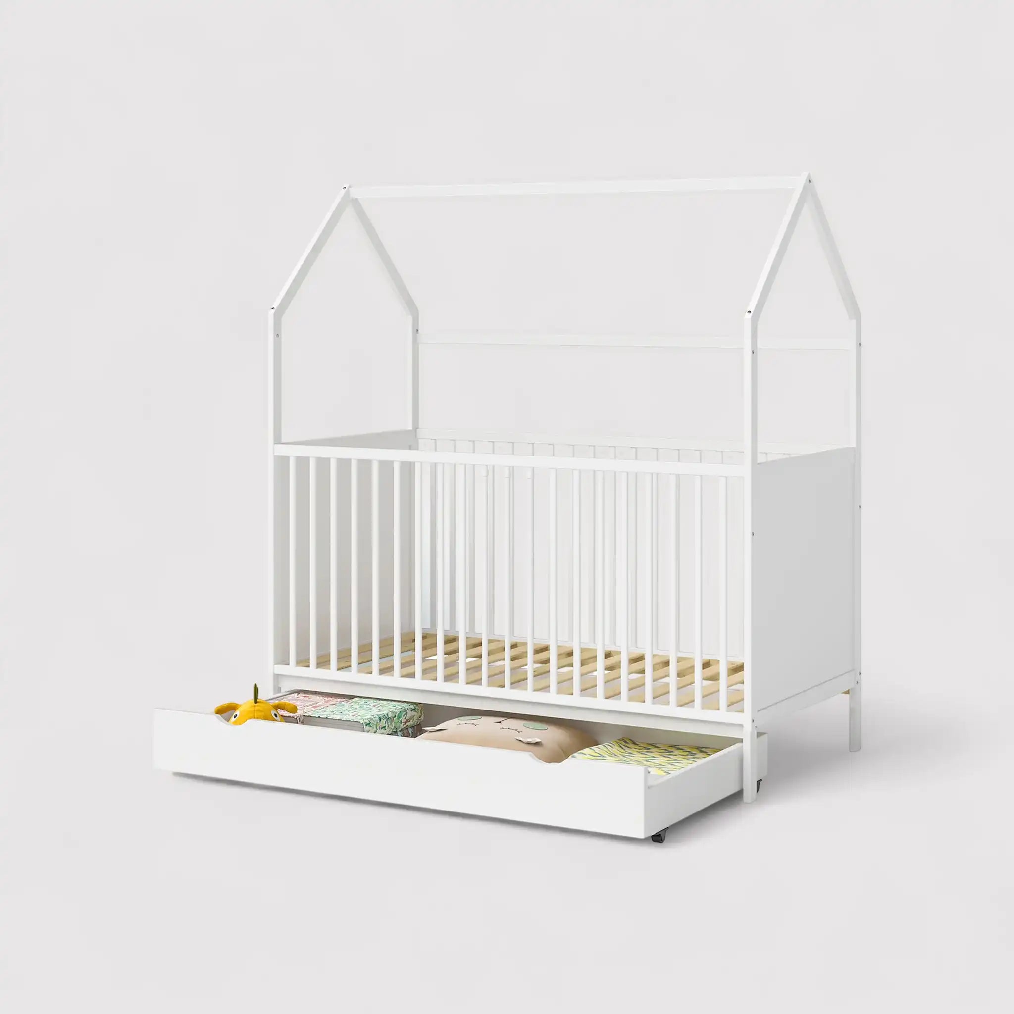 Asimina - Letto montessoriano per bambini o neonati con cassetto