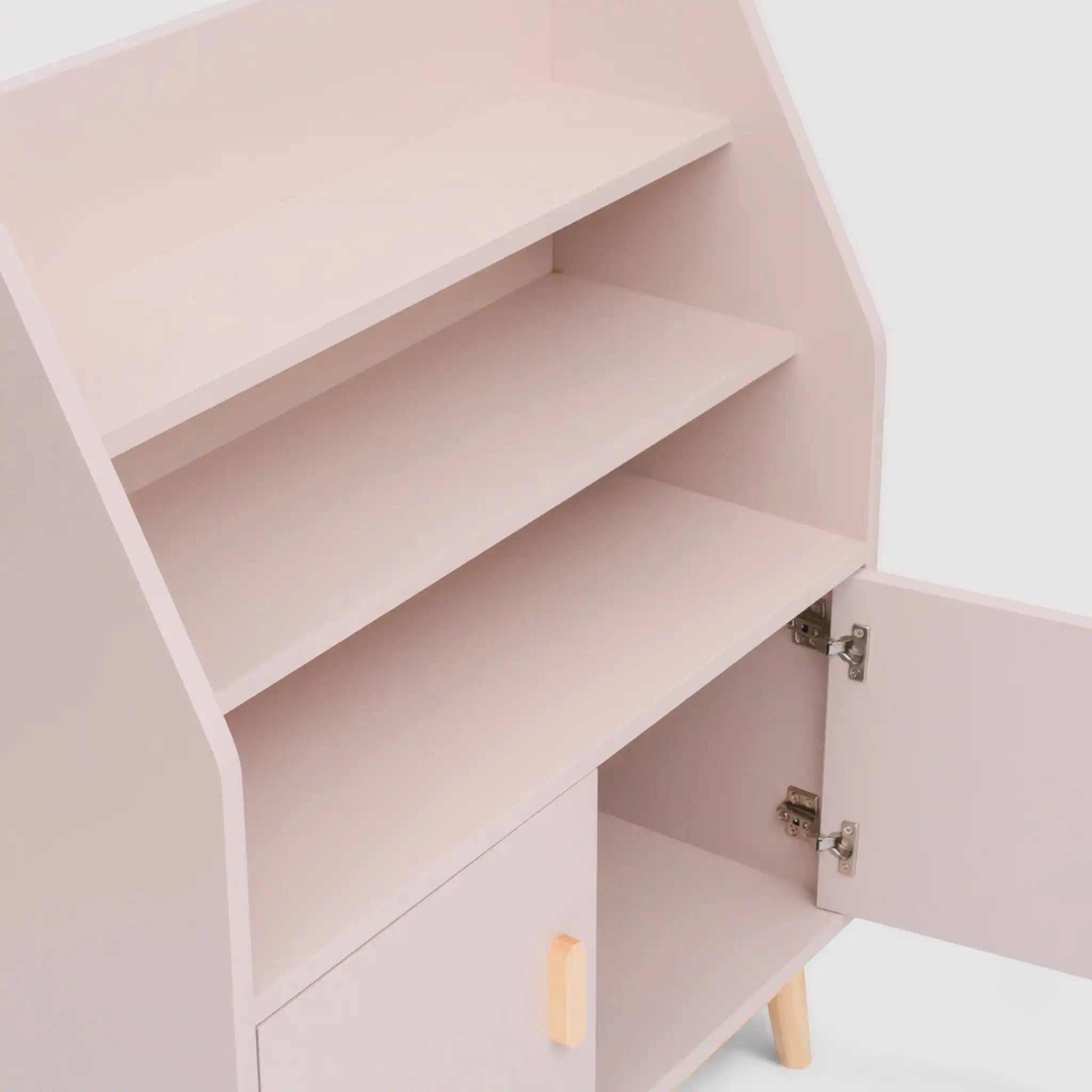 Bataw - Libreria montessoriana rosa con 3 ripiani