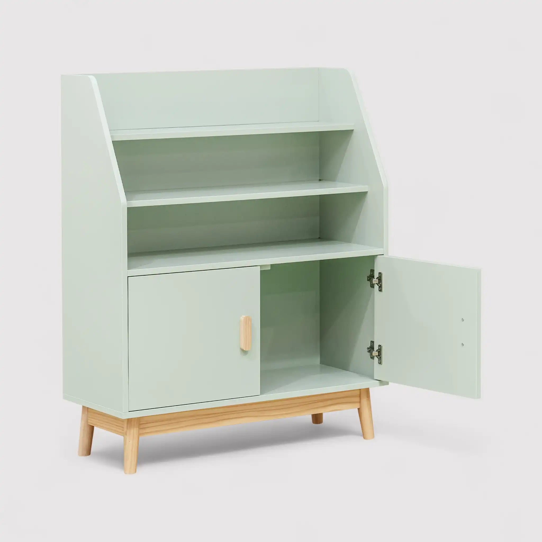 Oroya - Libreria verde per cameretta dei bimbi con 3 ripiani