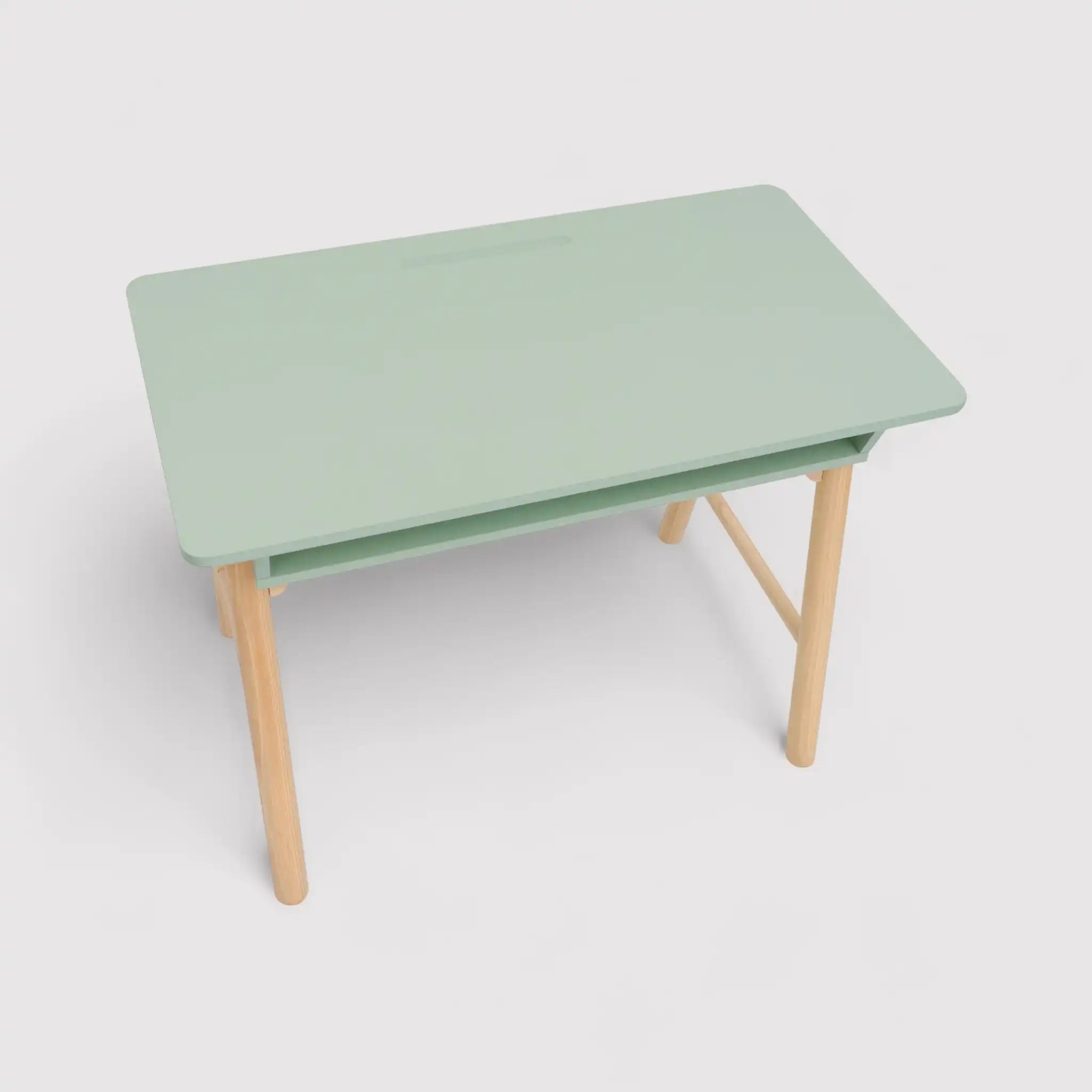 Luan - Scrivania Montessori verde acqua in stile scandinavo