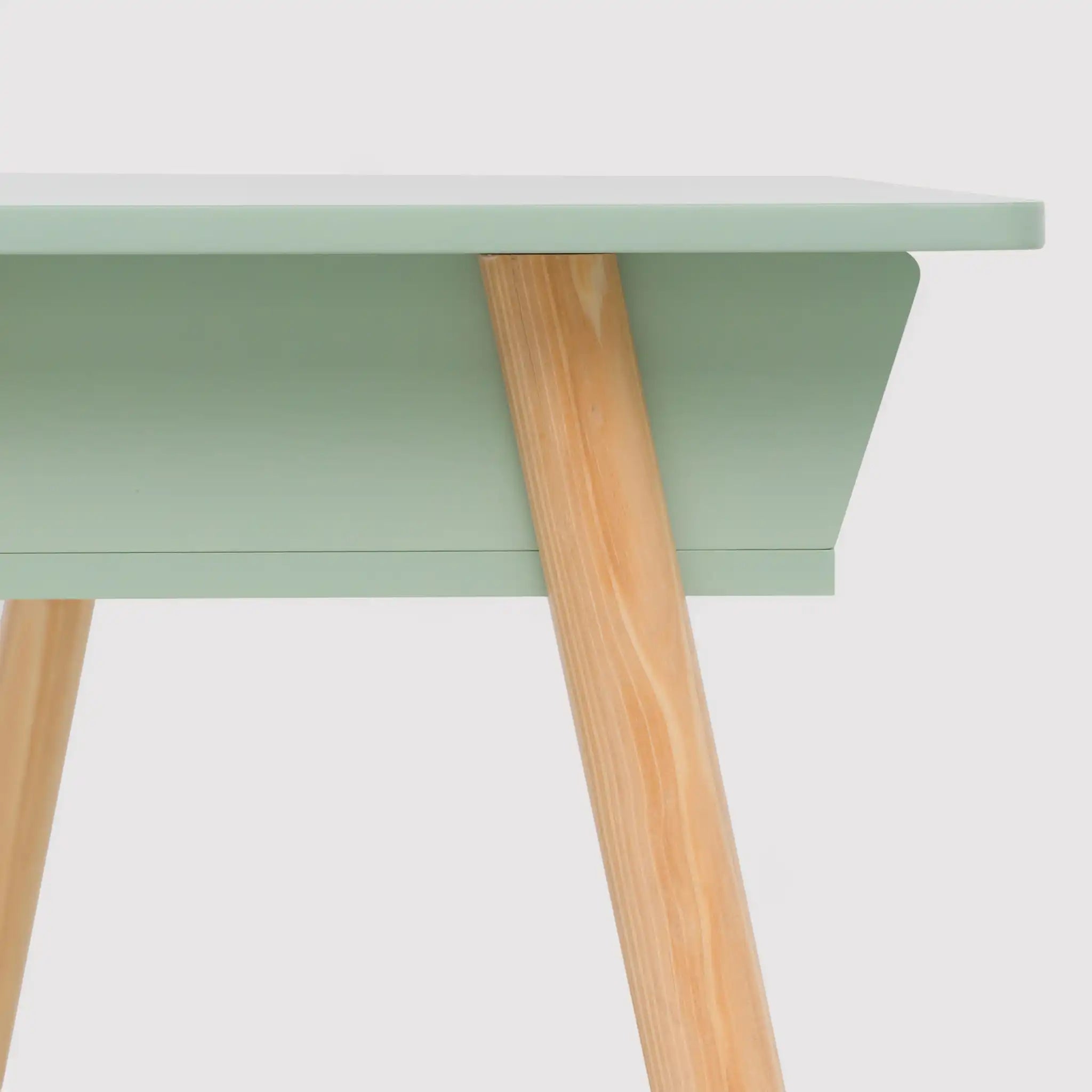 Luan - Scrivania Montessori verde acqua in stile scandinavo