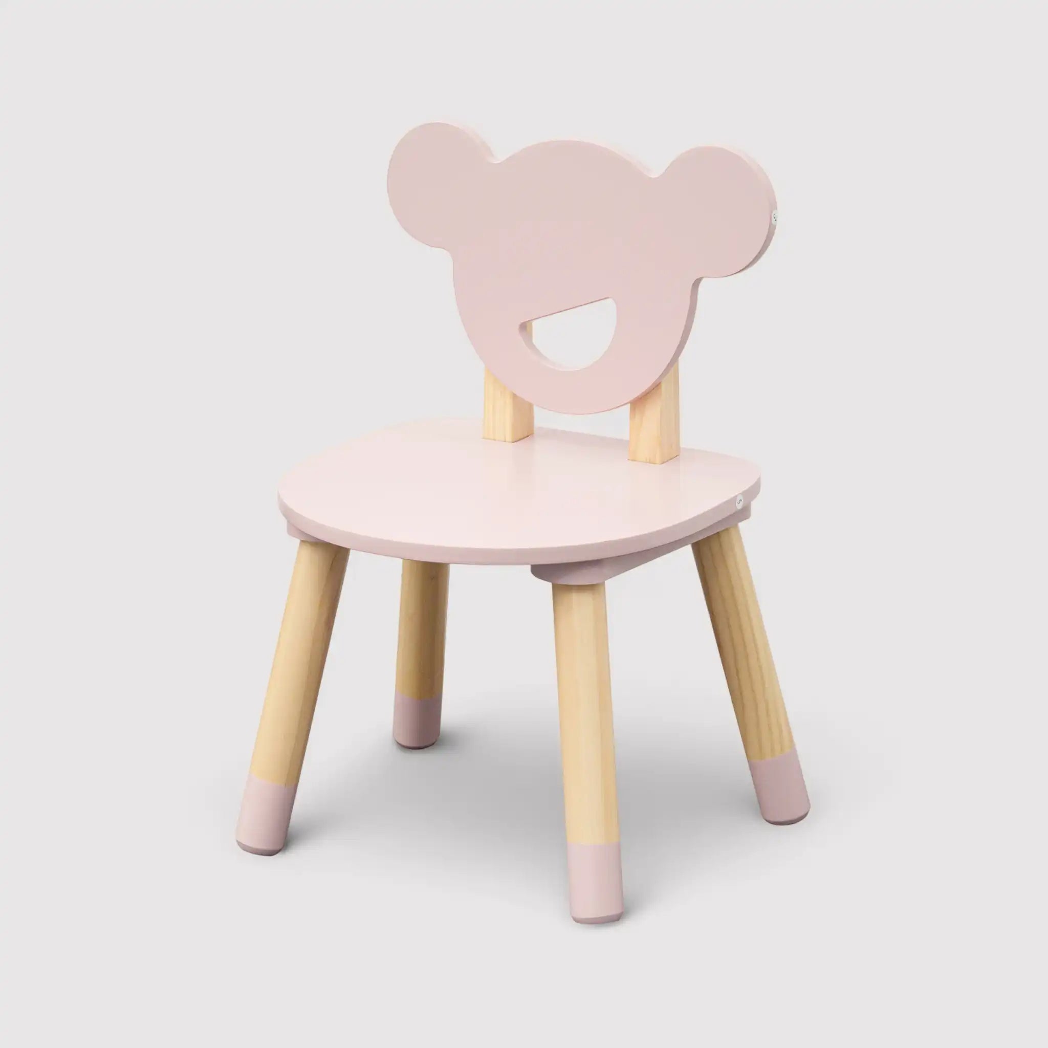 Sika - Tavolino con 2 seggiole per bambini rosa e marrone