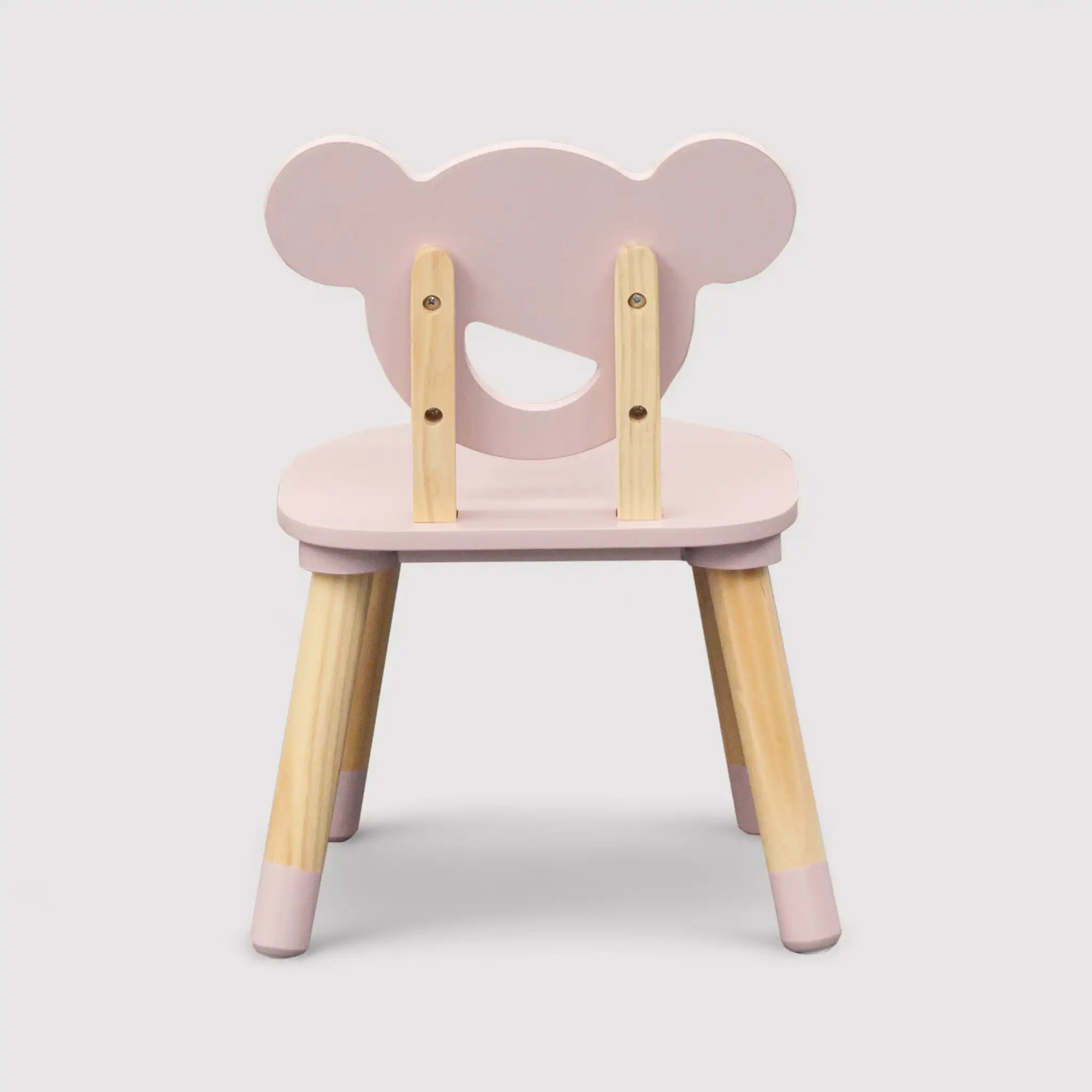 Sika - Tavolino con 2 seggiole per bambini rosa e marrone