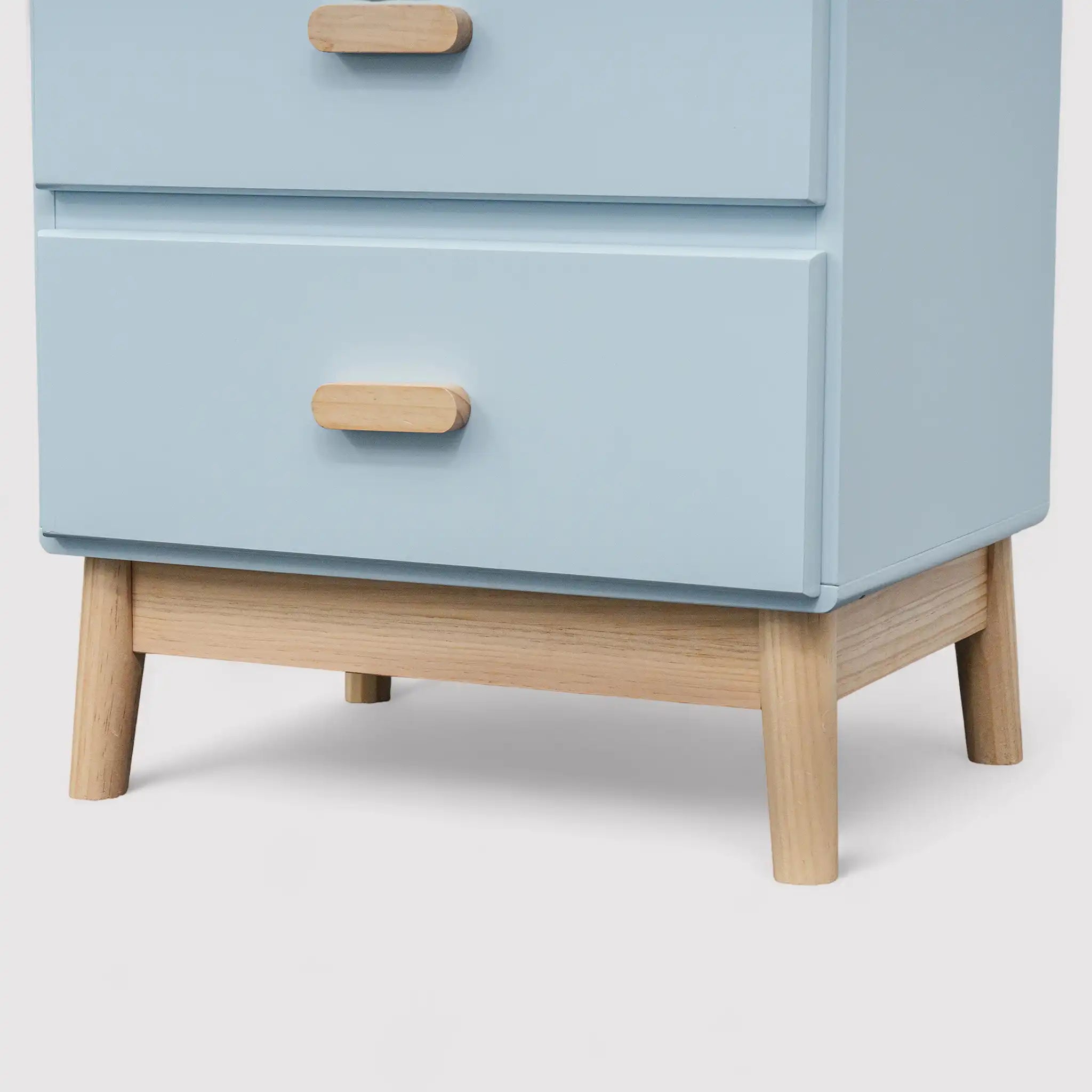 Kuro - Cassettiera per cameretta celeste con 5 cassetti