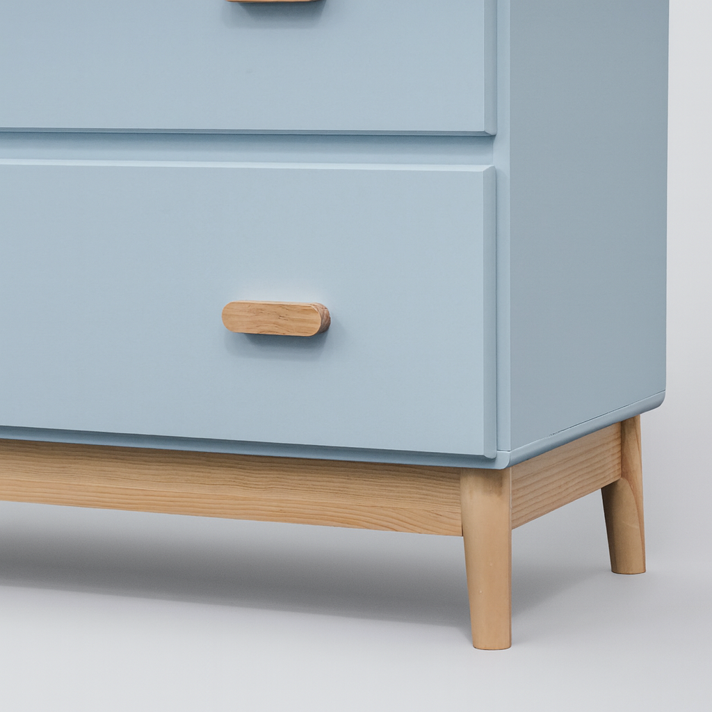 Deble - Cambiador cómodas celeste para habitación infantil