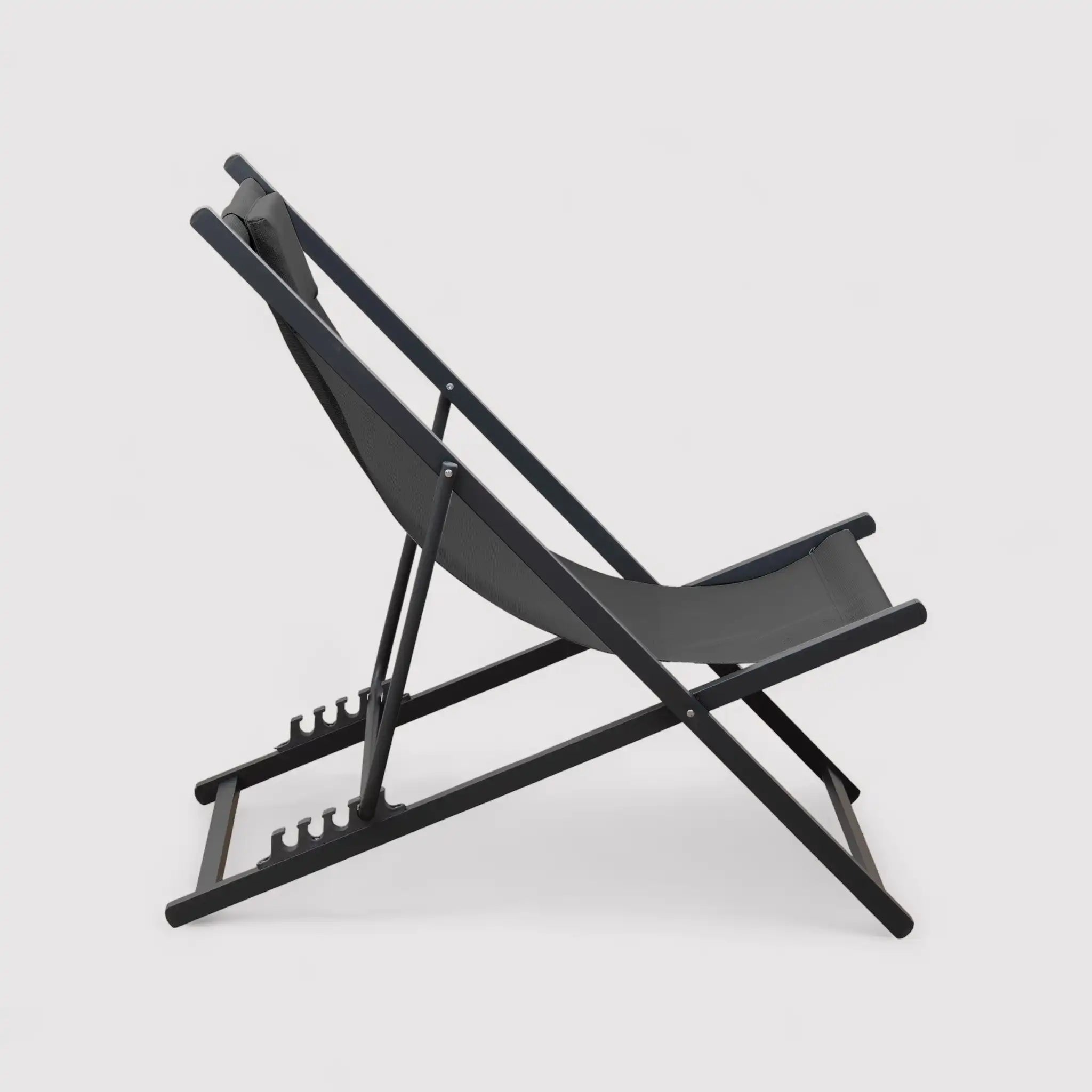 Atis - Sedia da esterno pieghevole grigio scuro