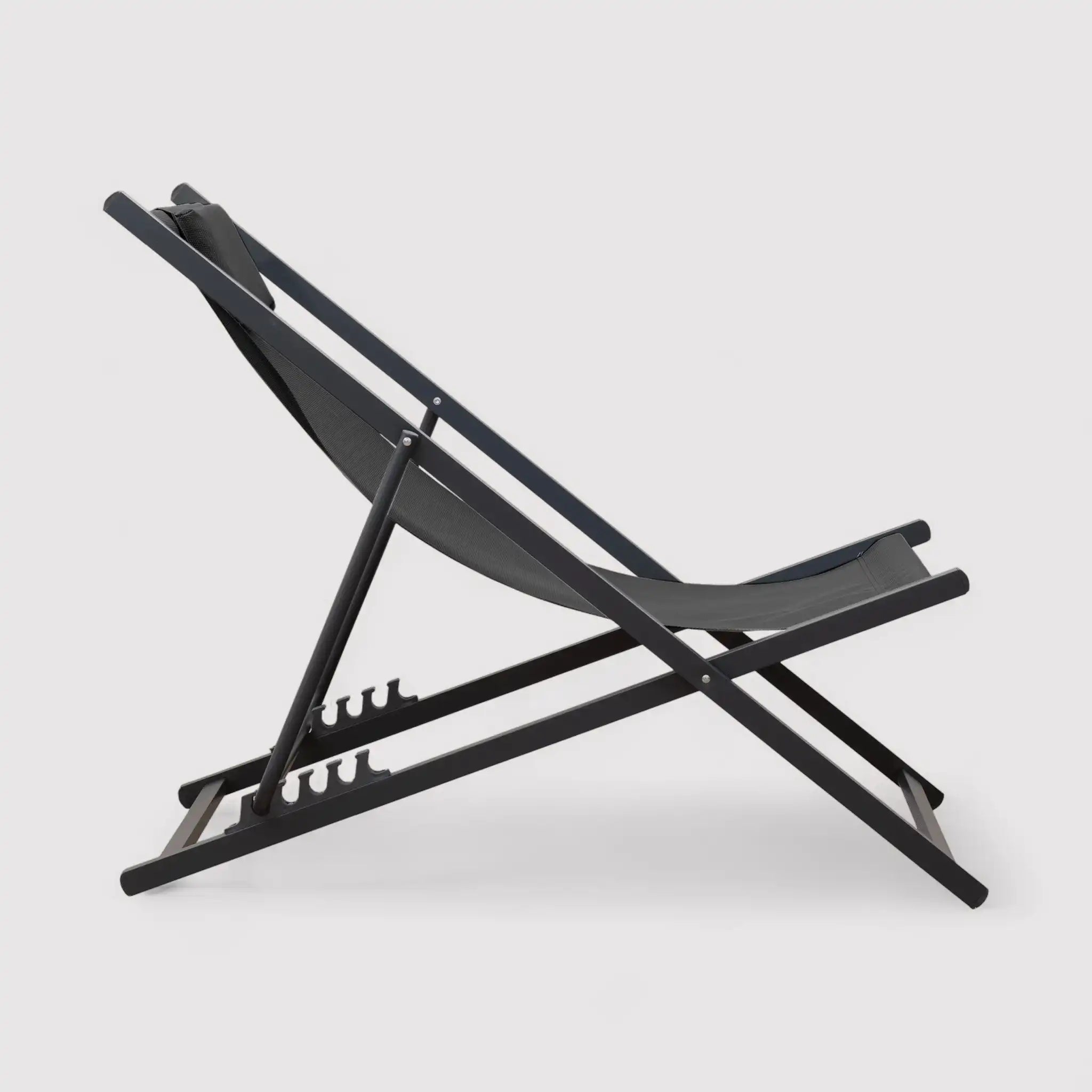 Atis - Sedia da esterno pieghevole grigio scuro